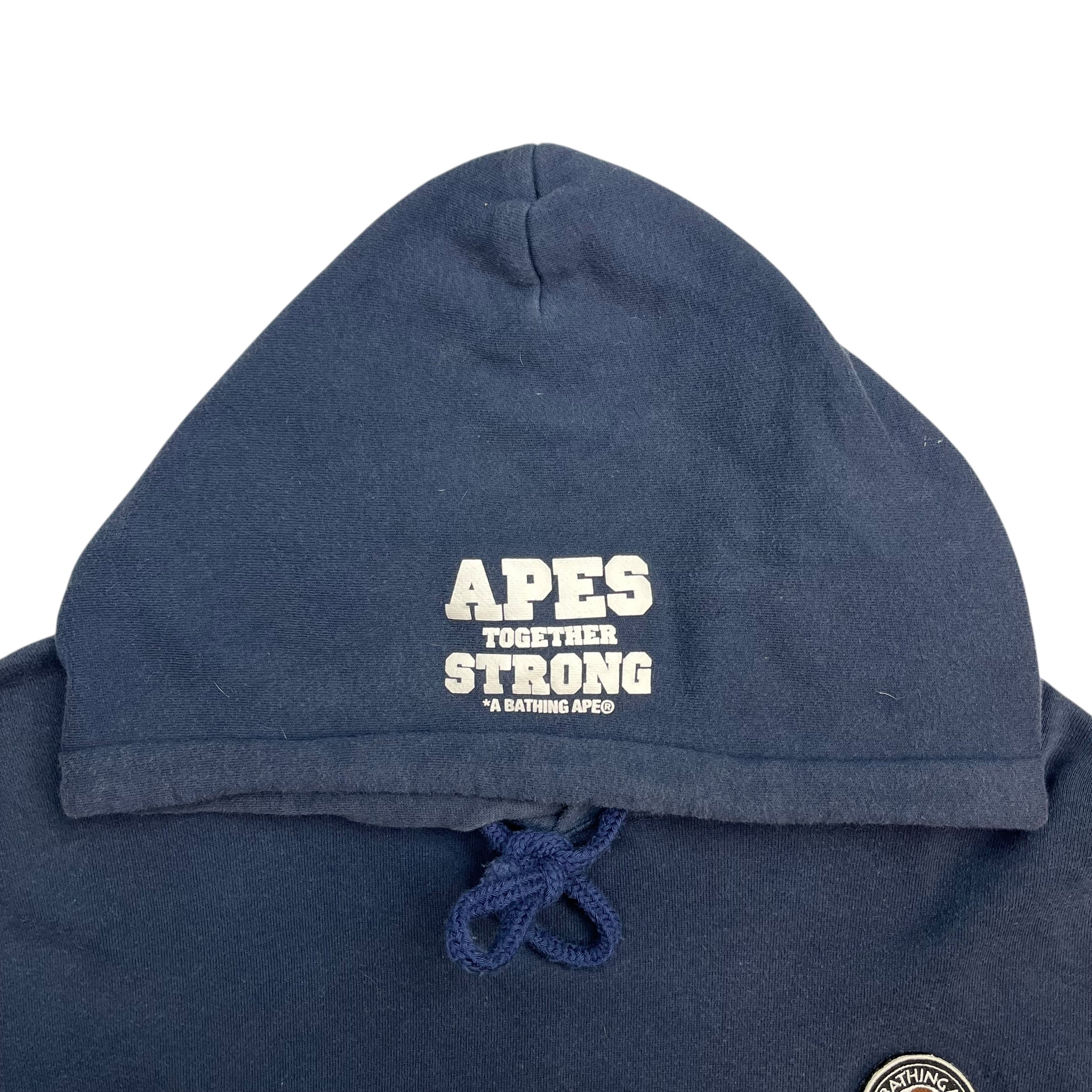 Bape Busy Works Hoodie Navy Blue
