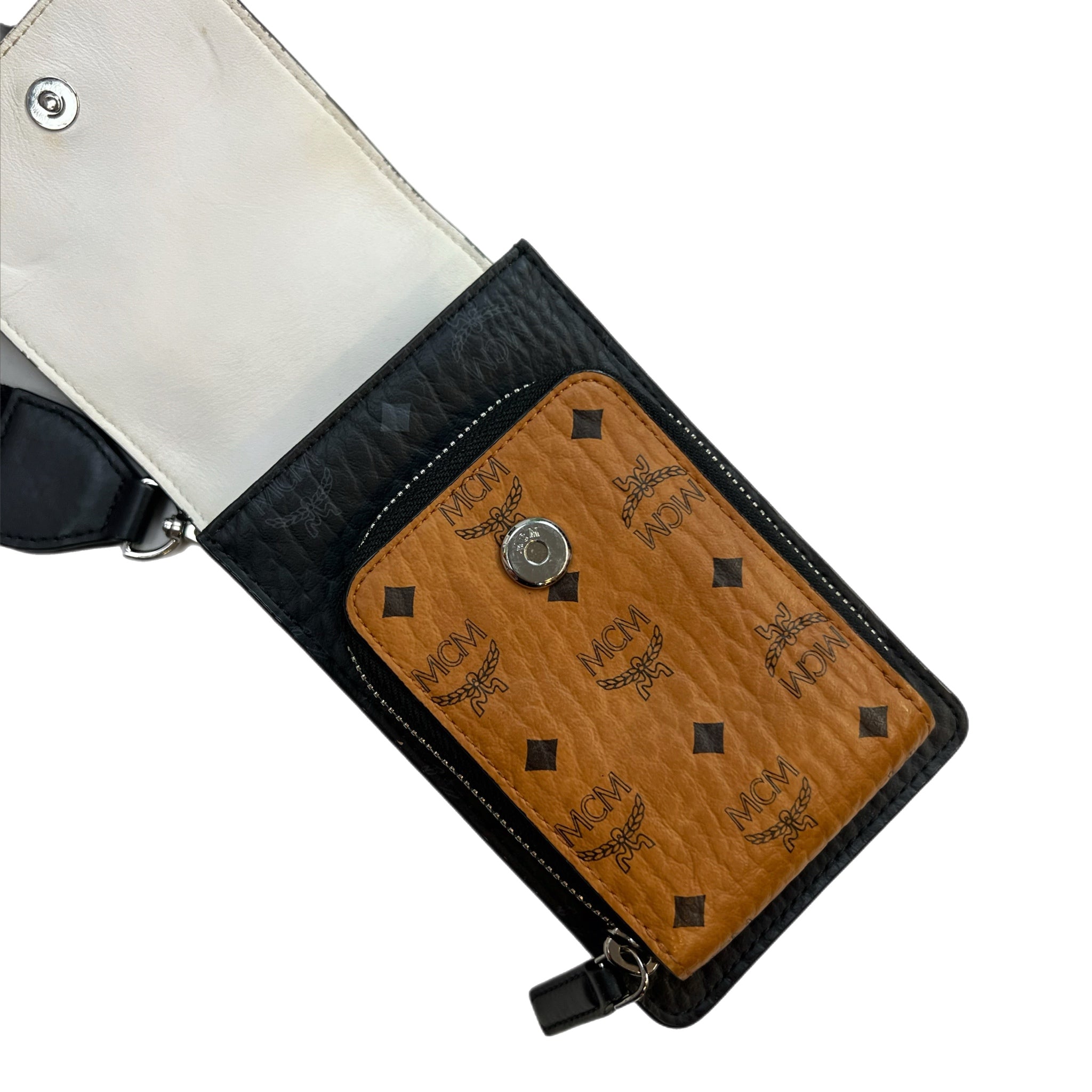 MCM Visetos Mix Phone Case Body Bag