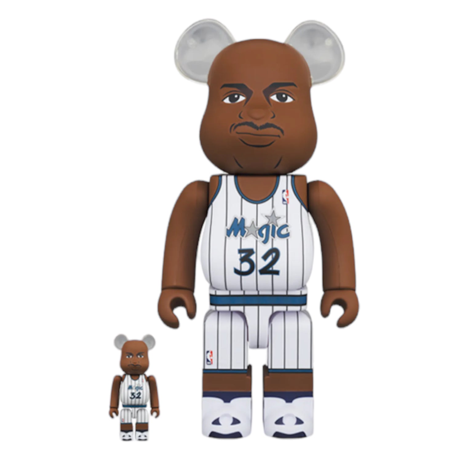 Bearbrick Shaquille O'Neal (Orlando Magic) Set - Brown and White Collectible Set