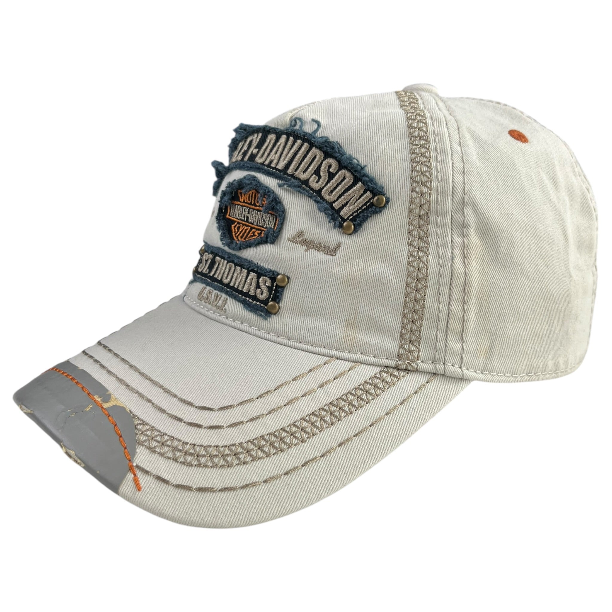 Vintage Y2K Harley Davidson St. Thomas Dad Hat