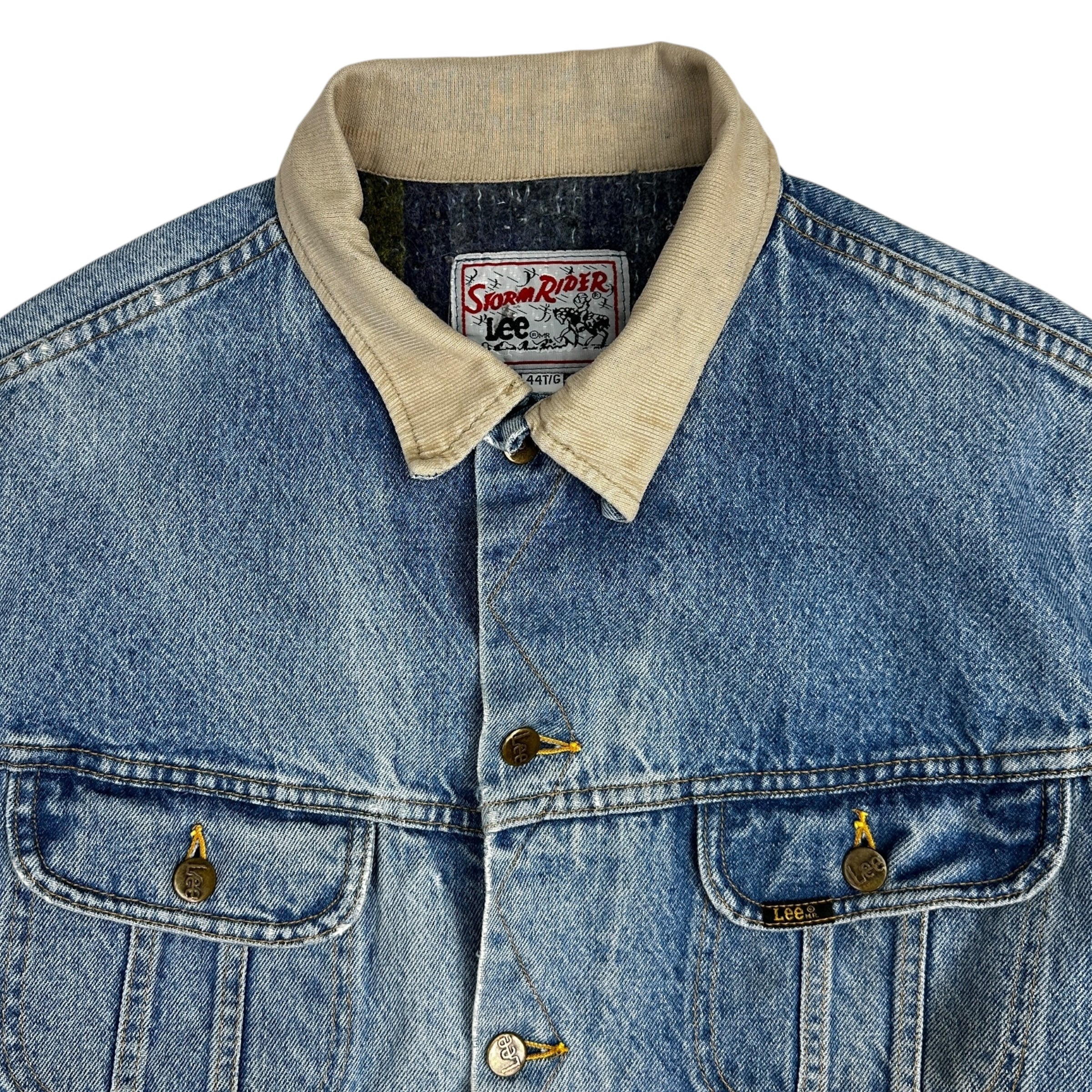 Vintage Lee Storm Rider Denim Jacket Light Wash