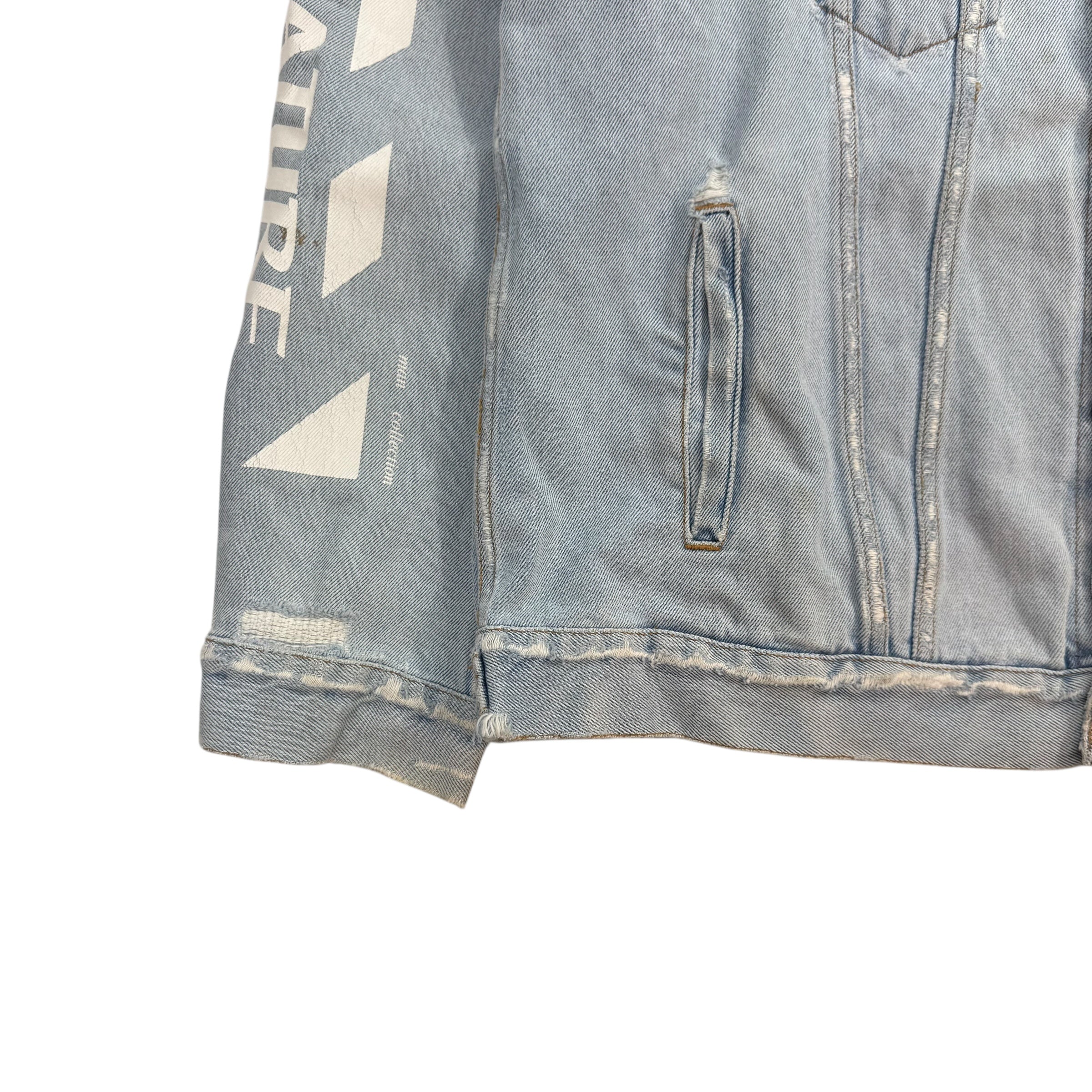 Off-White Temperature Denim Jacket Light Washed Blue