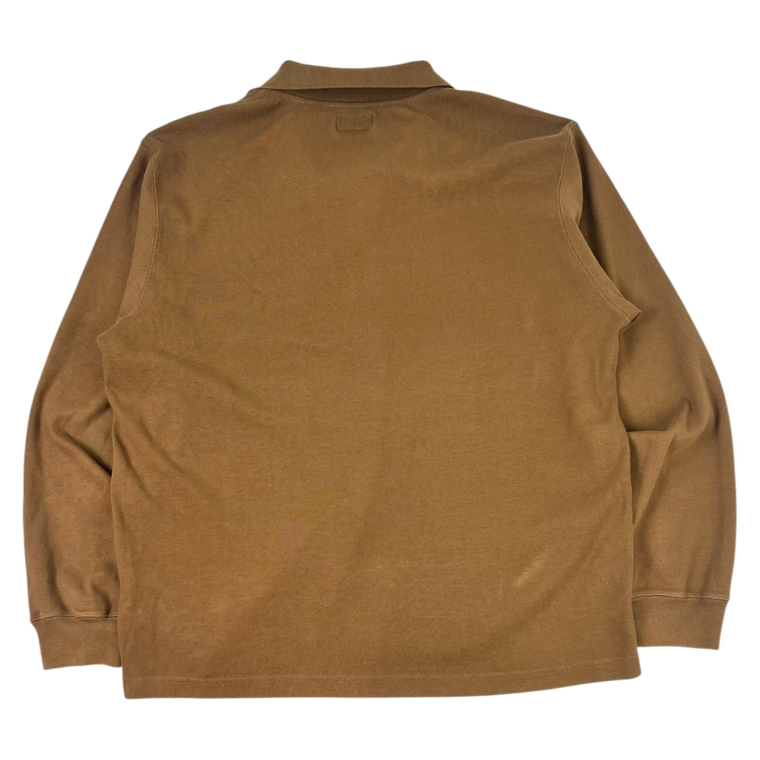 Stüssy Long-Sleeve Rib Polo Light Brown