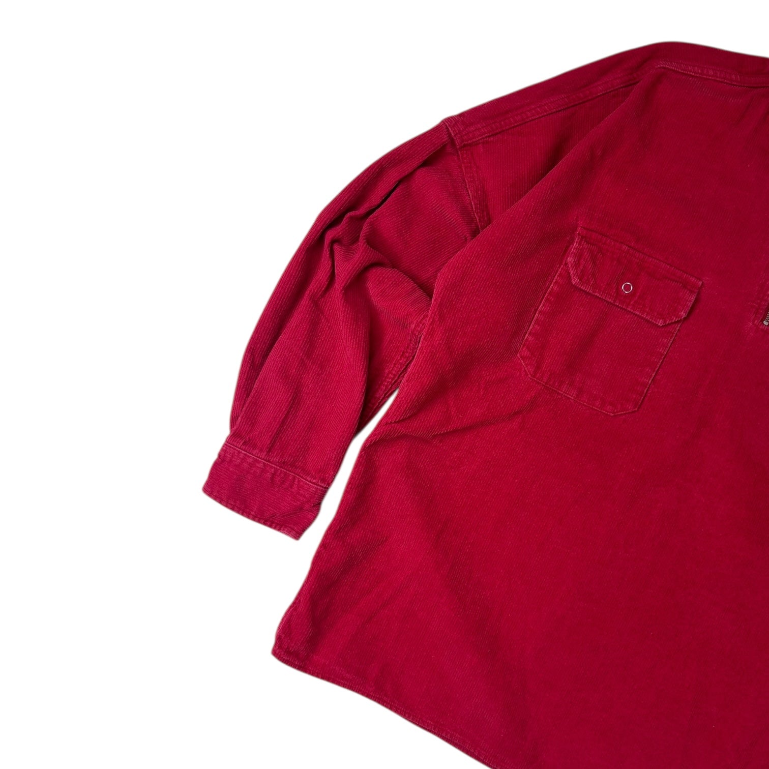 Palace Roy Corduroy 1/4 Zip Red
