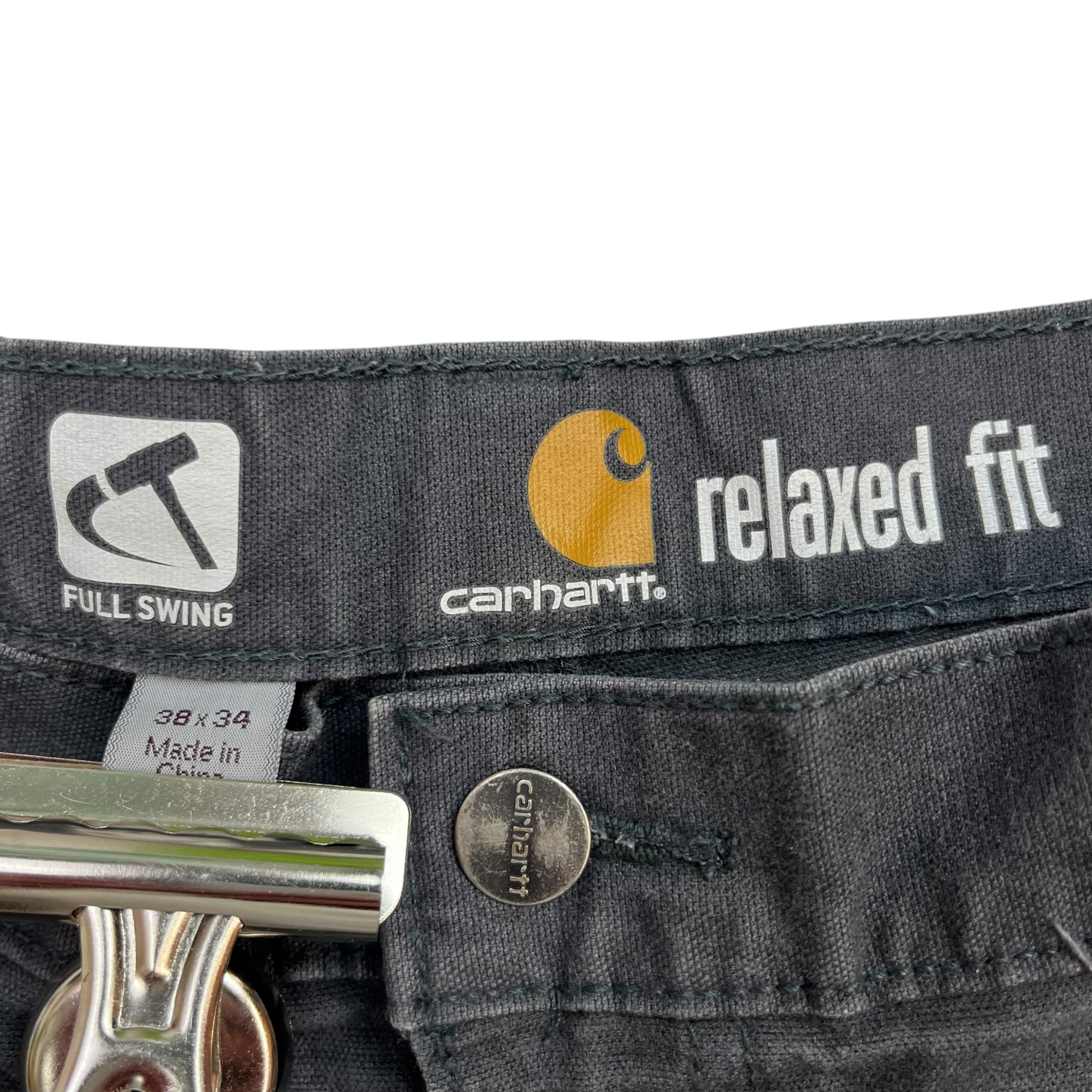 Vintage Carhartt Dungaree Pants Dark Grey