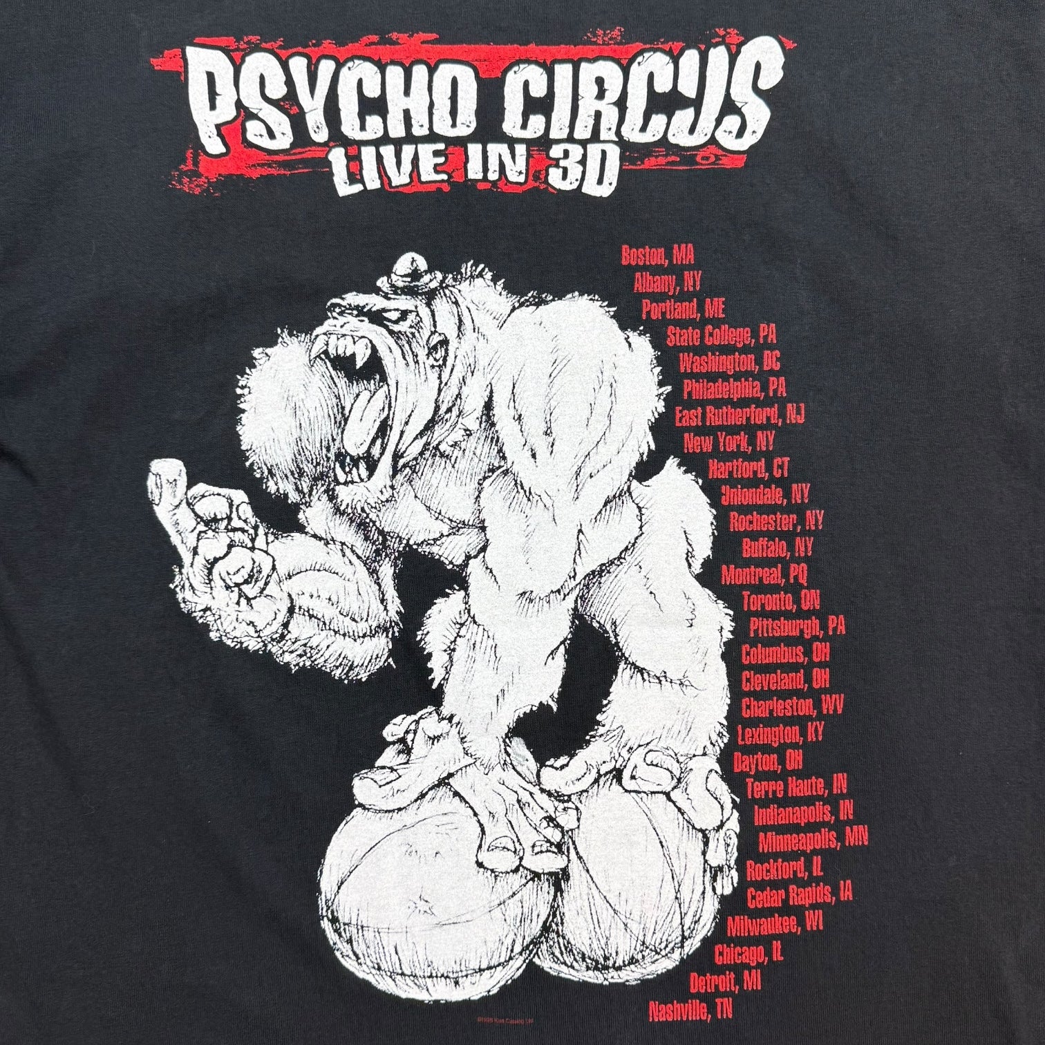 1998 Kiss Psycho Circus Tee Black
