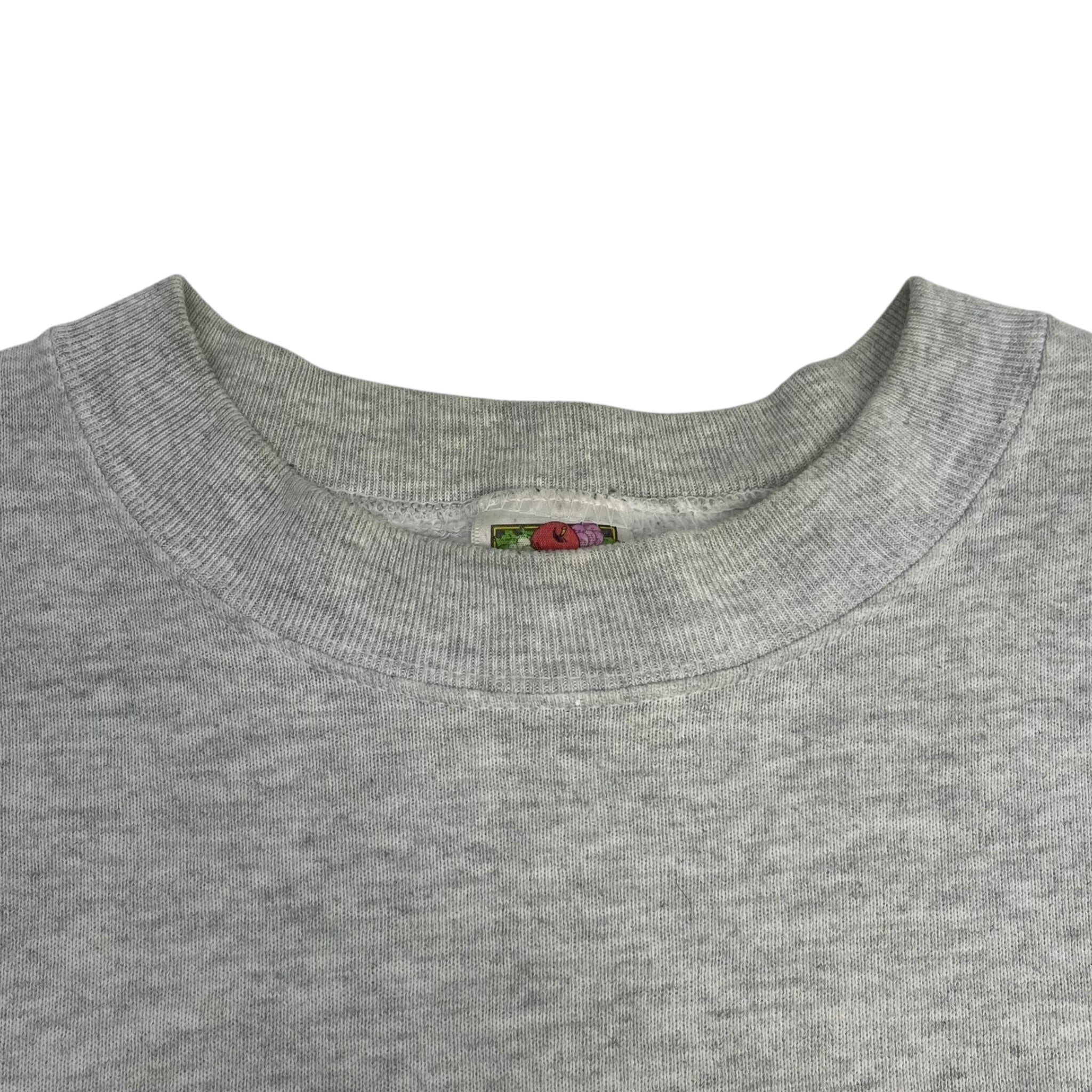 Vintage Nissan Embroidered Logo Sweatshirt Grey