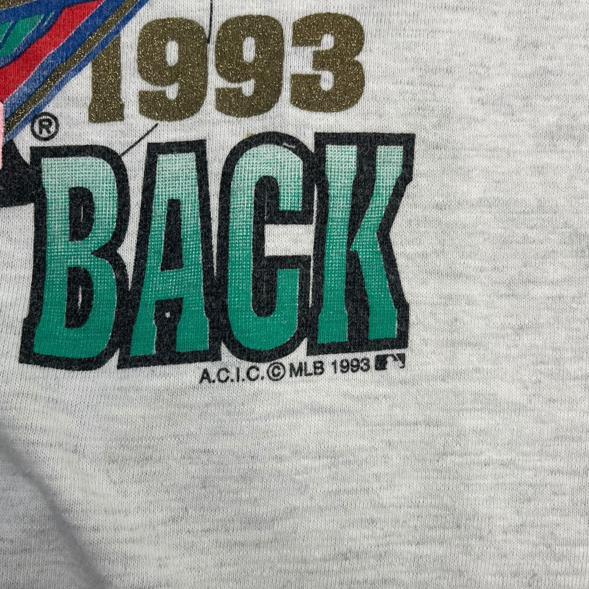 1993 Toronto Blue Jays World Series Champions T-shirt Light Heather Grey