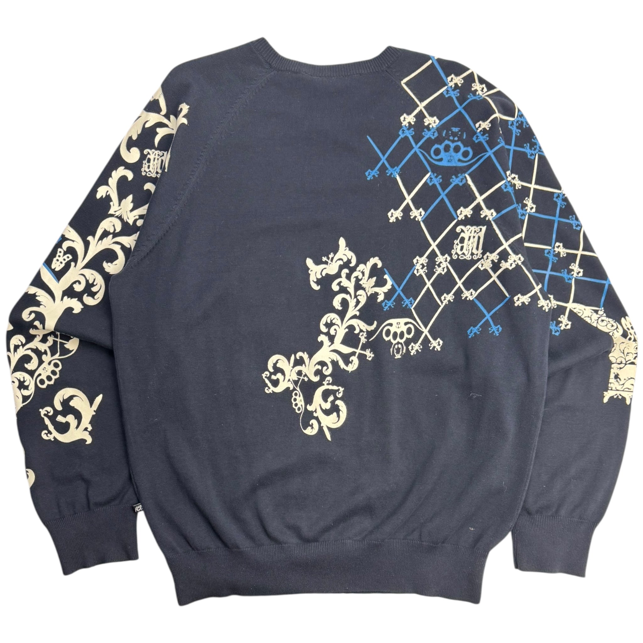 Y2K Artful Dodger Embroidered Knit Sweater
