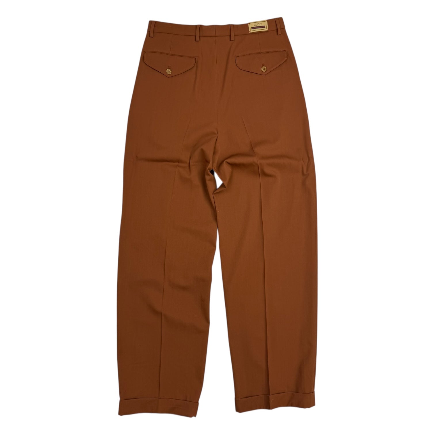 Gucci Pleated Trousers Brown