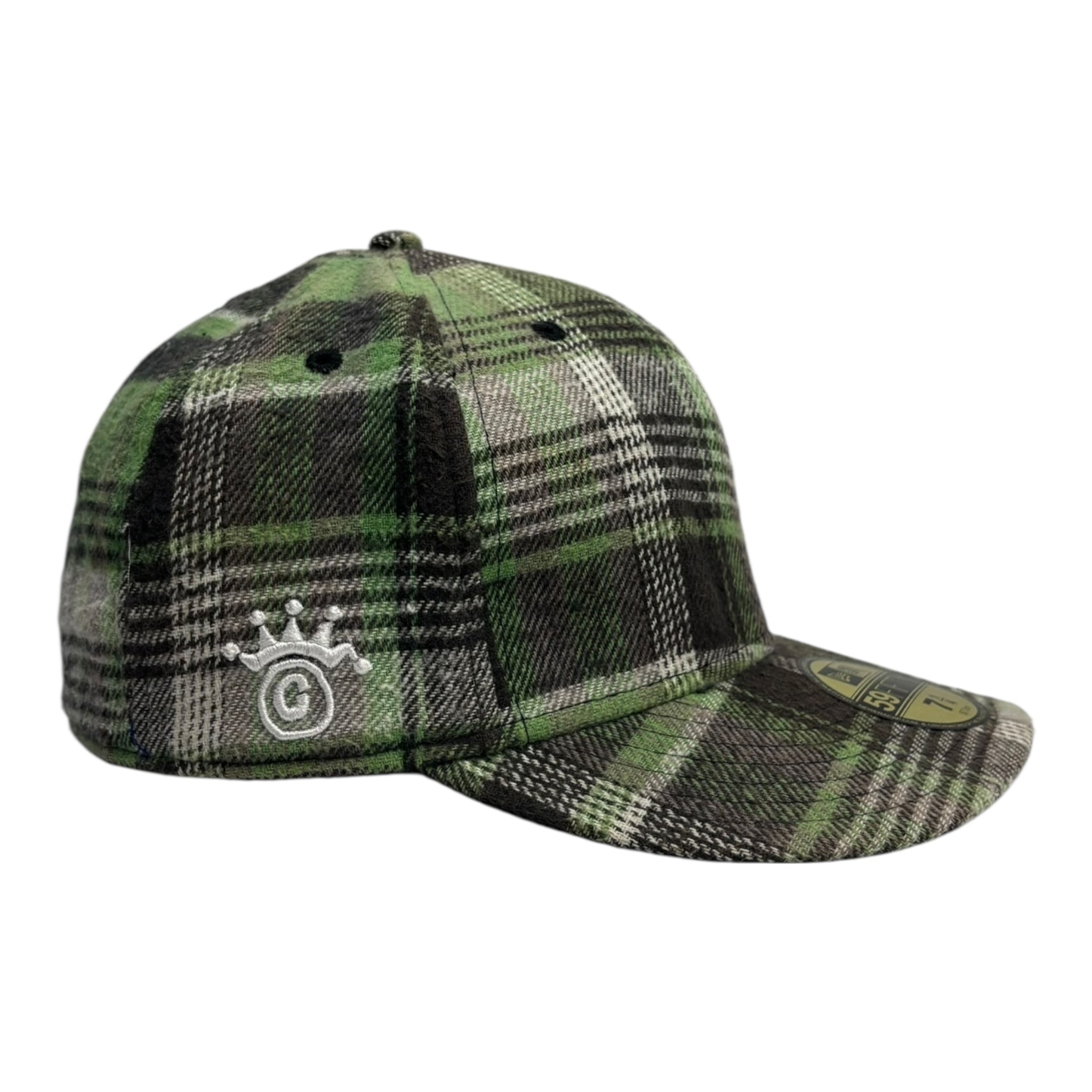 Y2K Stussy Tartan Wool Fitted Hat