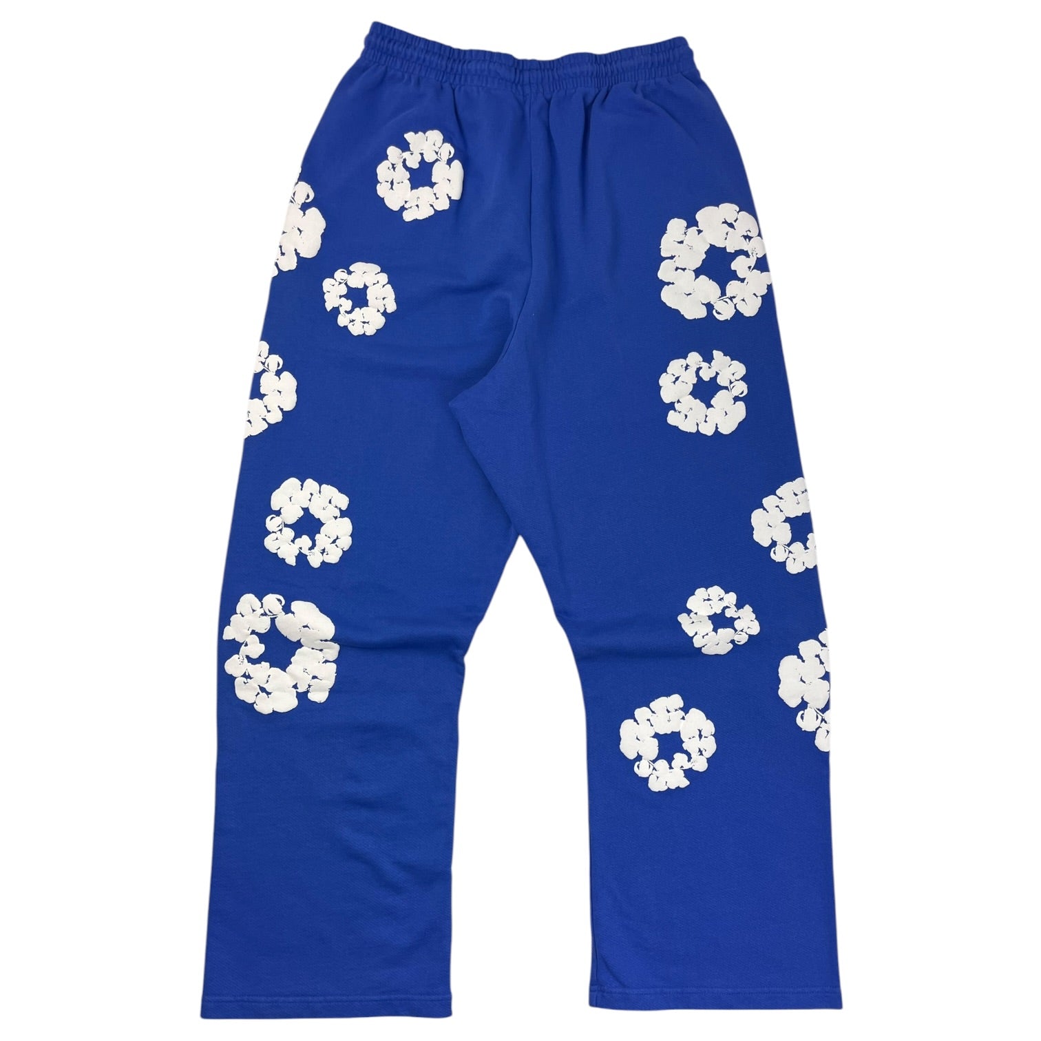 Denim Tears Cotton Wreath Open Hem Sweatpants Blue