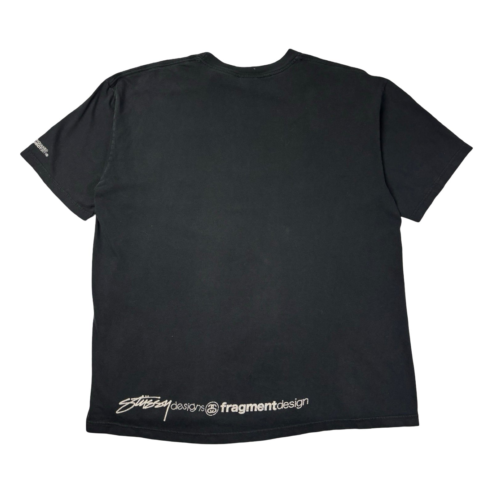 Stussy x Fragment “One World One Love One Heart” Tee Black