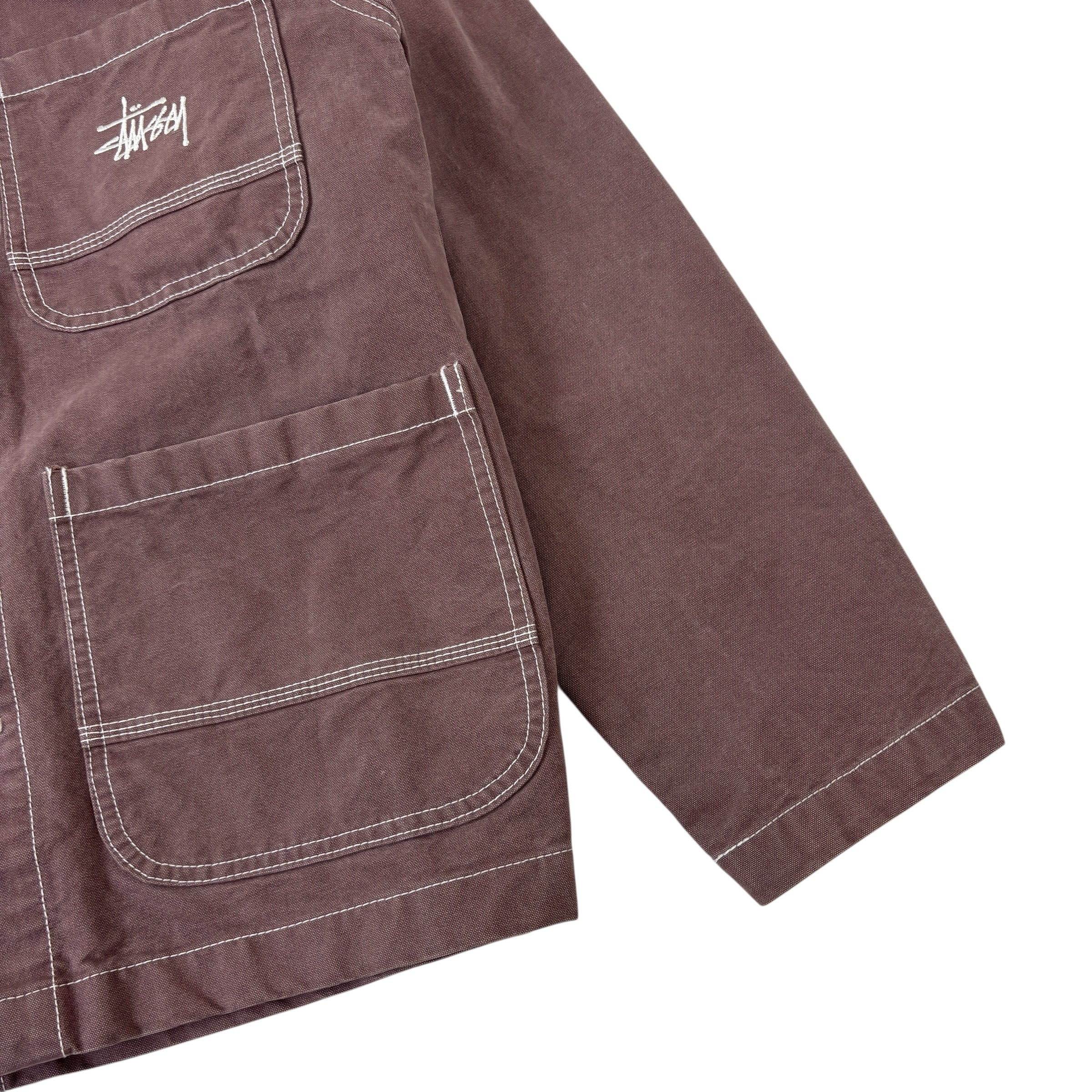 Stussy Brushed Moleskin Chore Jacket Cognac