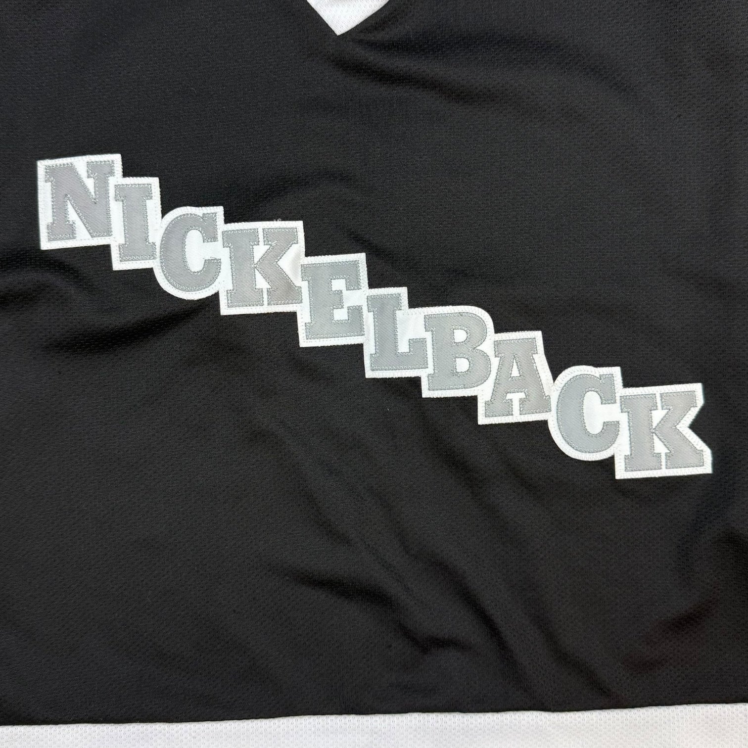 2004 Nickelback Canadian Tour Hockey Jersey Black/White