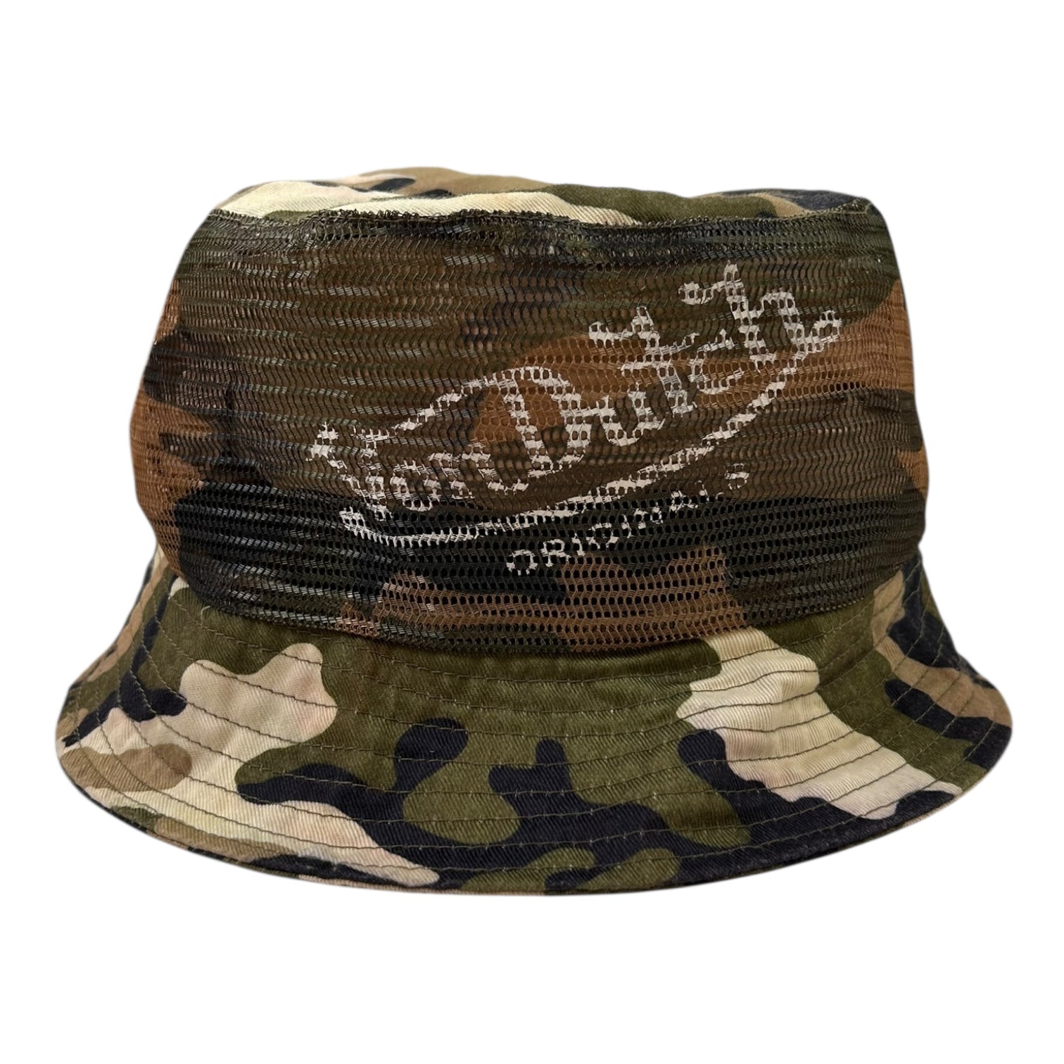 Vintage Y2K Von Dutch Bucket Hat Camo