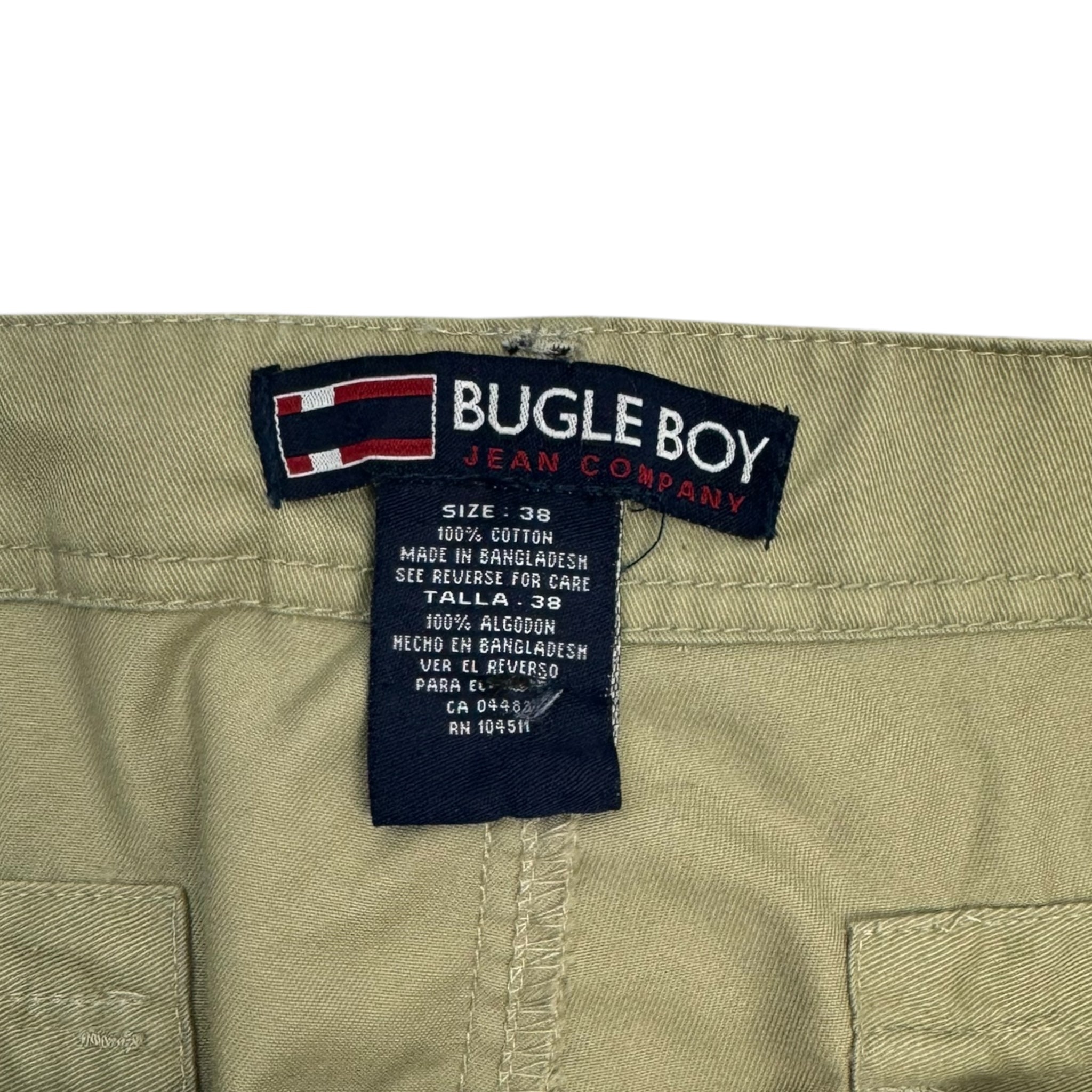 Vintage Bugle Boy Hybrid Cargo Pants Formal Taupe