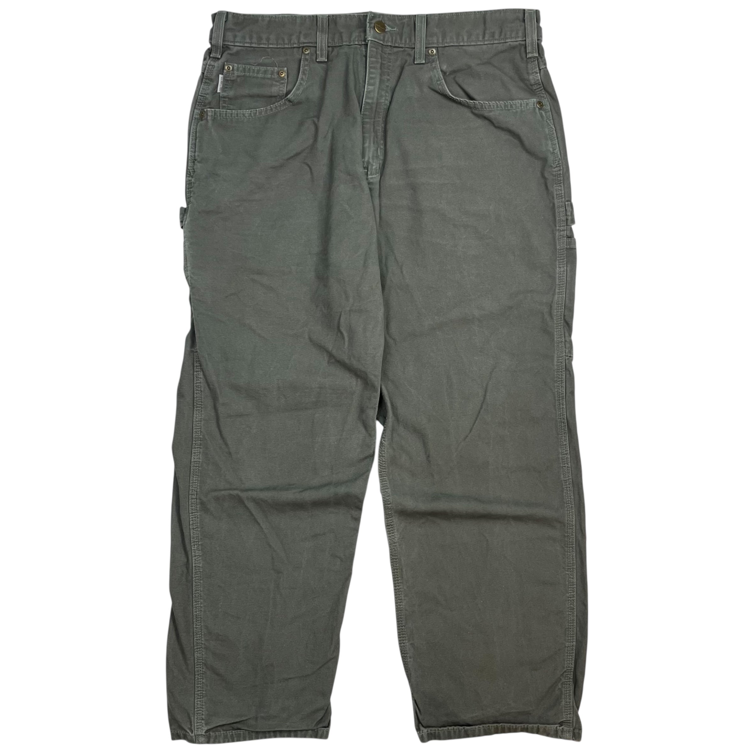 Vintage Carhartt Dungaree Pants Grey Green