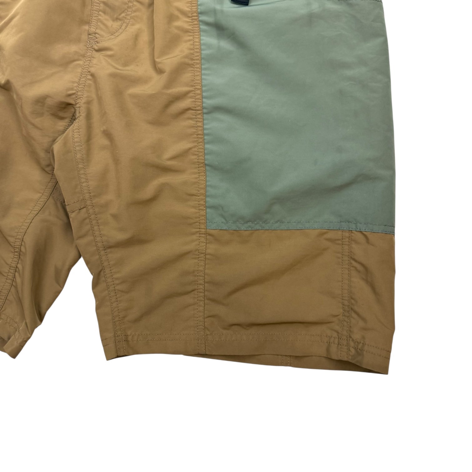 Gramicci Shell Gear Cargo Shorts Tan/Turqoise