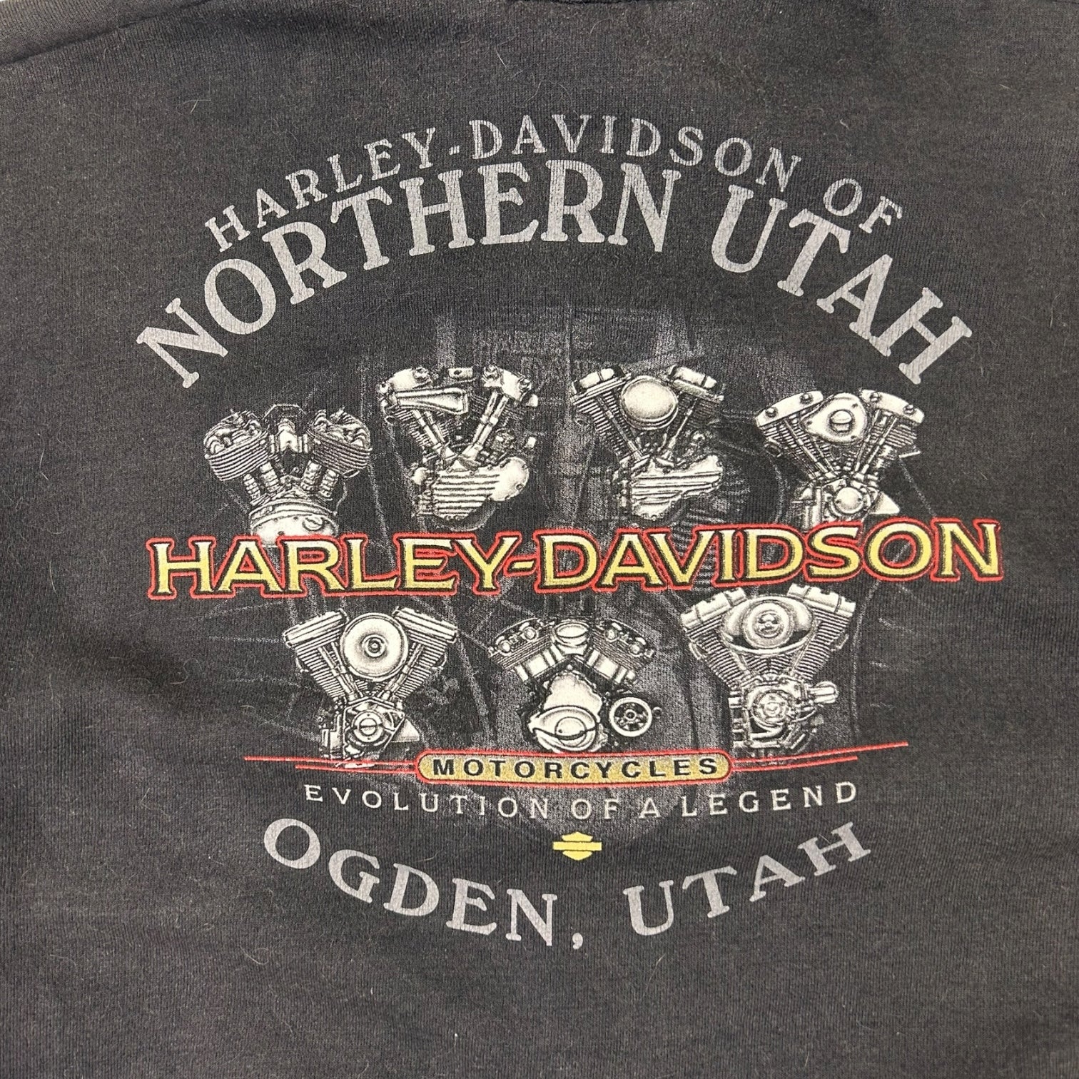 2003 Harley Davidson Northern Utah Zip Up Hoodie Black