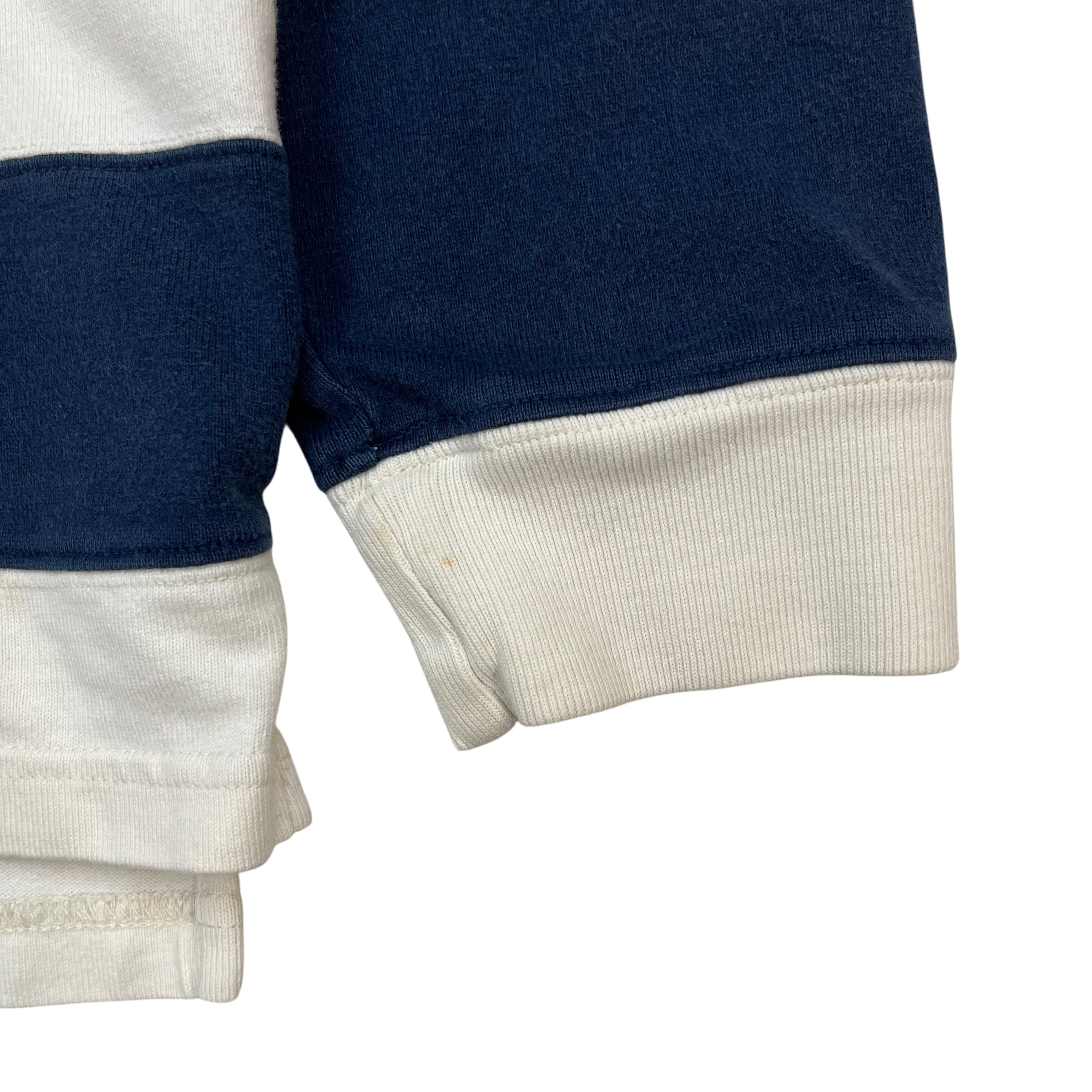 Vintage Polo Ralph Lauren Rugby Shirt White/Navy Blue