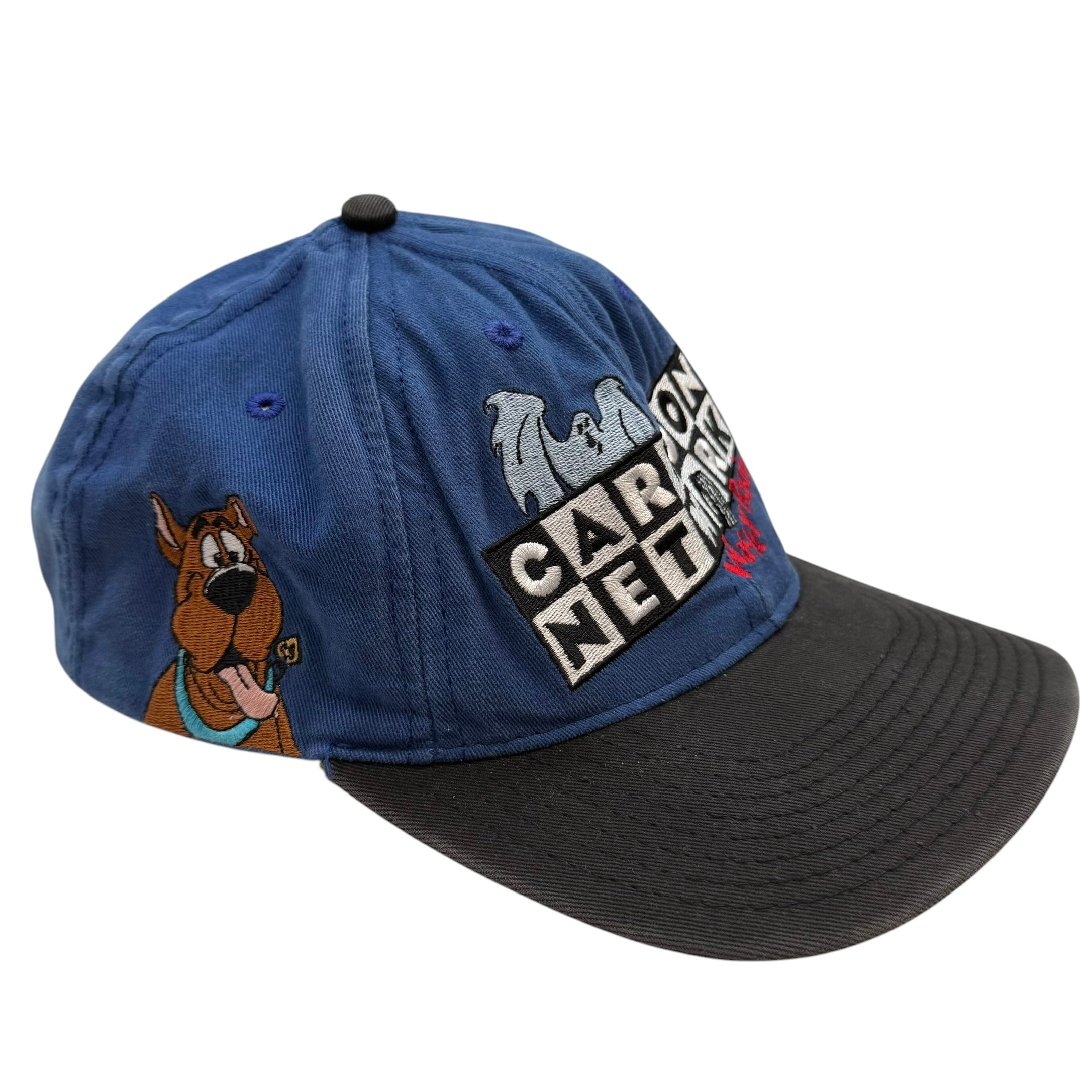 Vintage Cartoon Network Wacky Racing Scooby Doo Embroidered Cap Blue