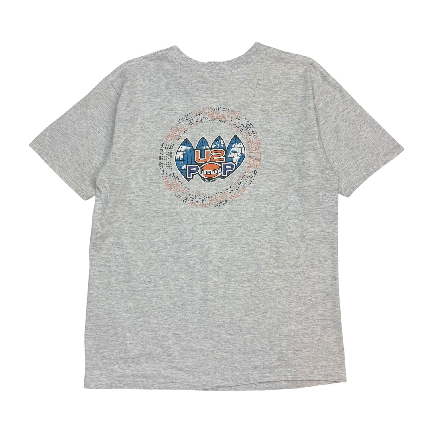1997 U2 Pop Mart Tour Tee Grey