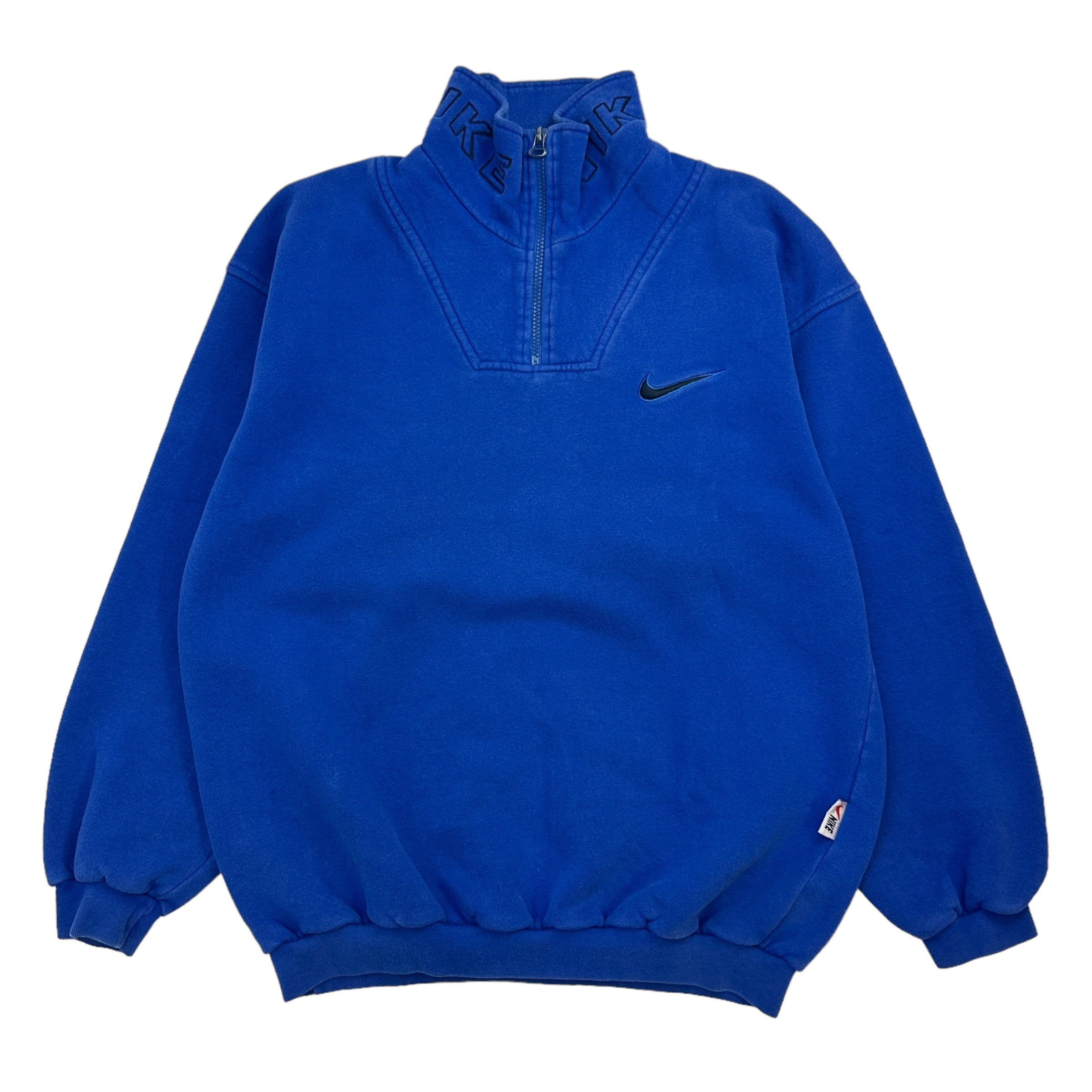 Vintage Nike 1/4 Zip Sweater Blue