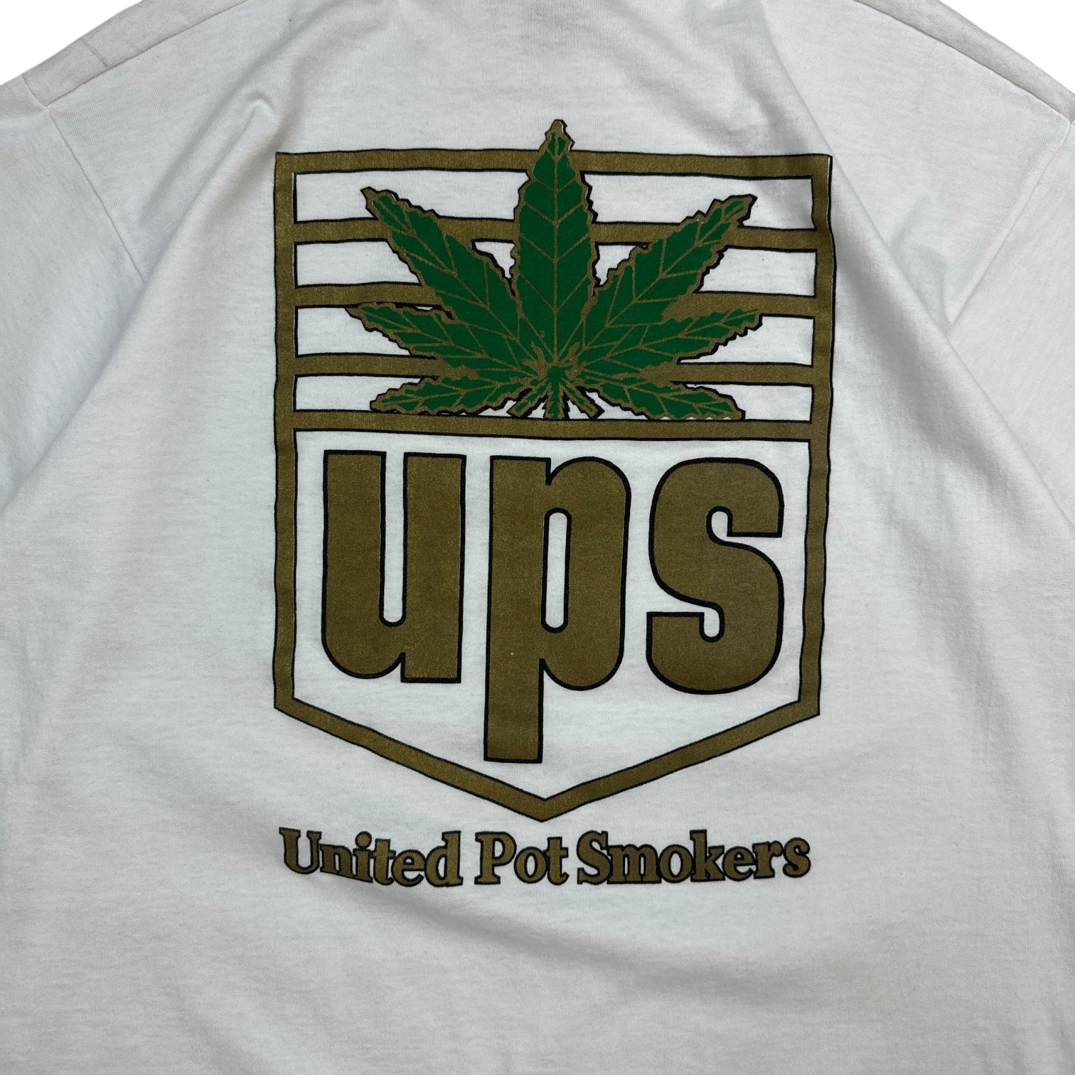 Vintage UPS Parody T-Shirt White