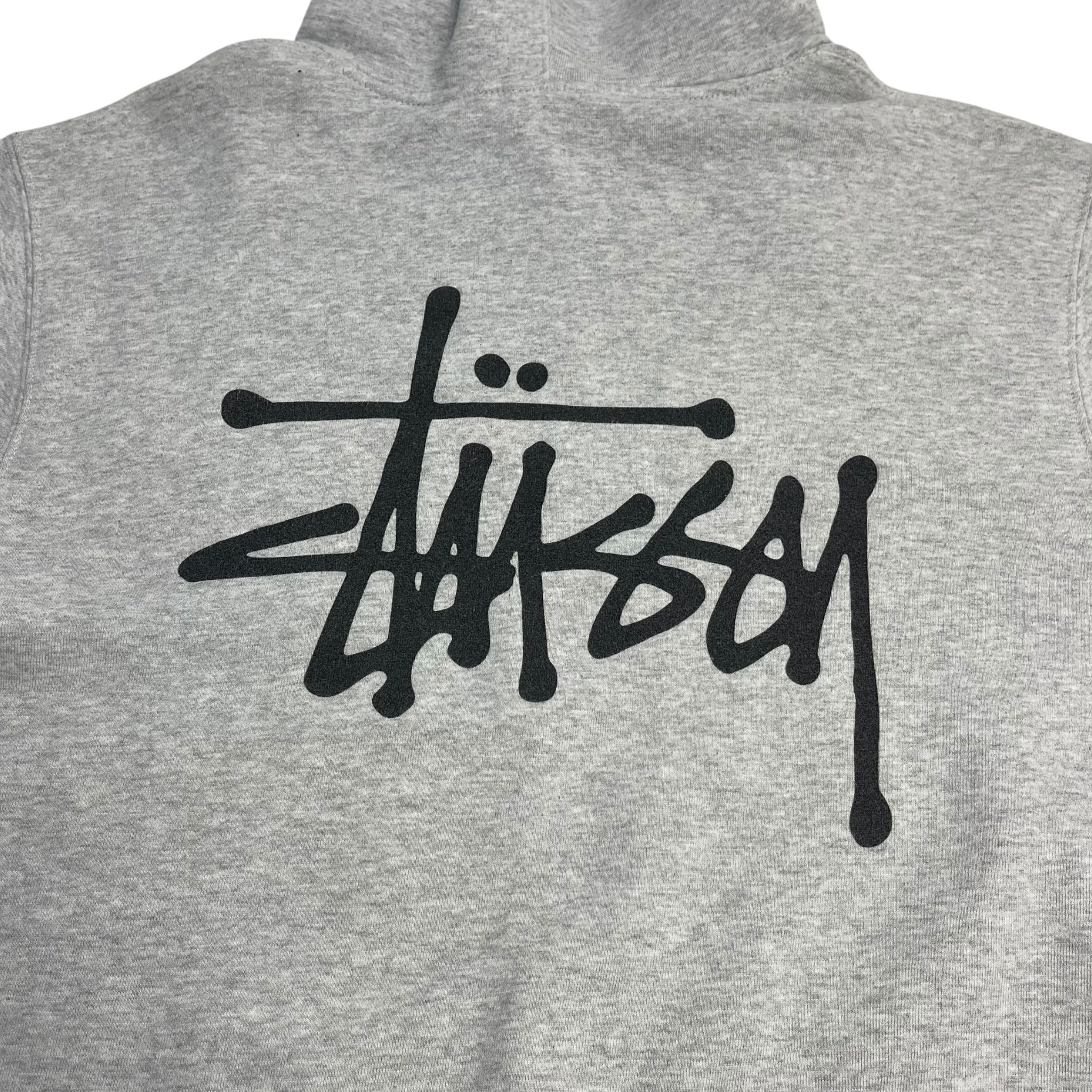 Stussy Basic Hoodie Ash Heather