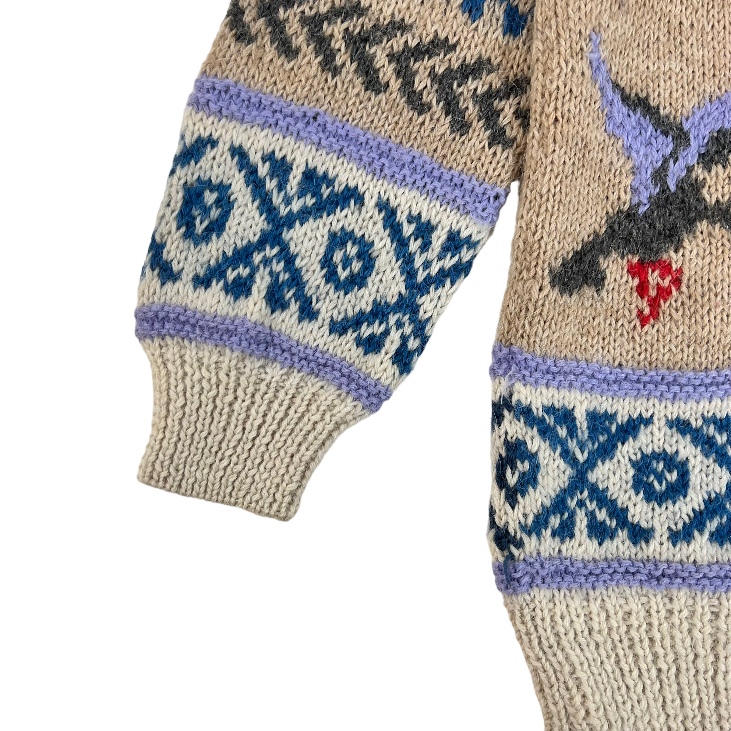 Vintage Pigeon Patterned Knit