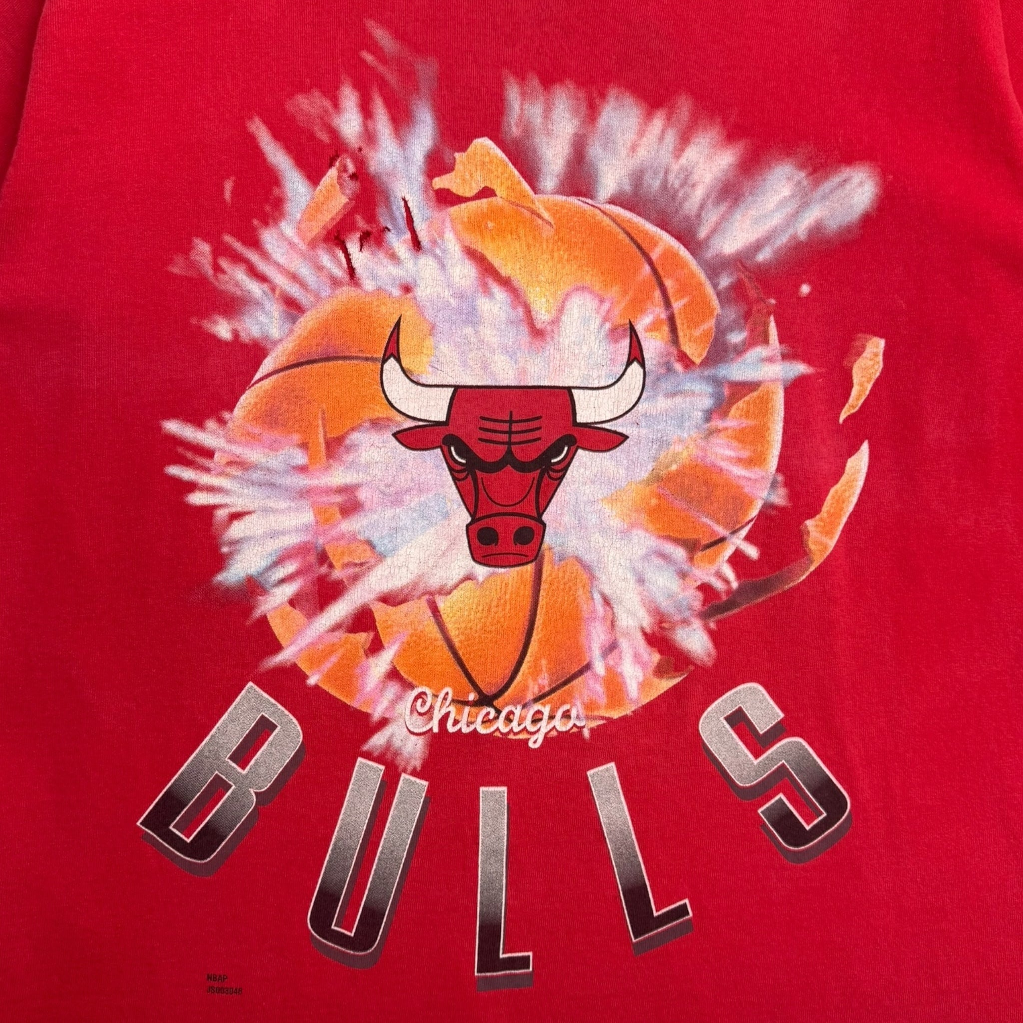 Vintage Chicago Bulls Exploding Basketball T-Shirt