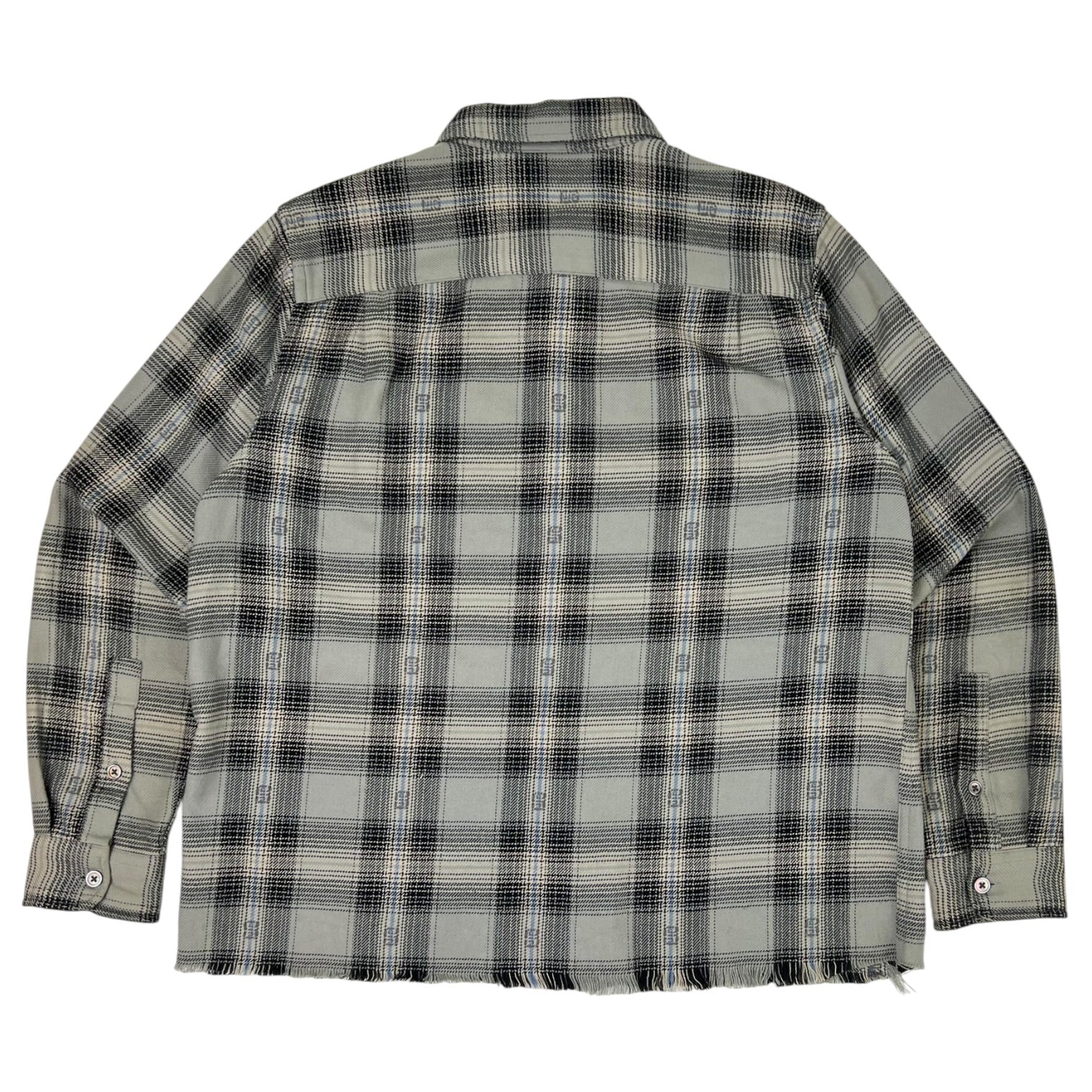 Stussy Motif Plaid Button Shirt Grey