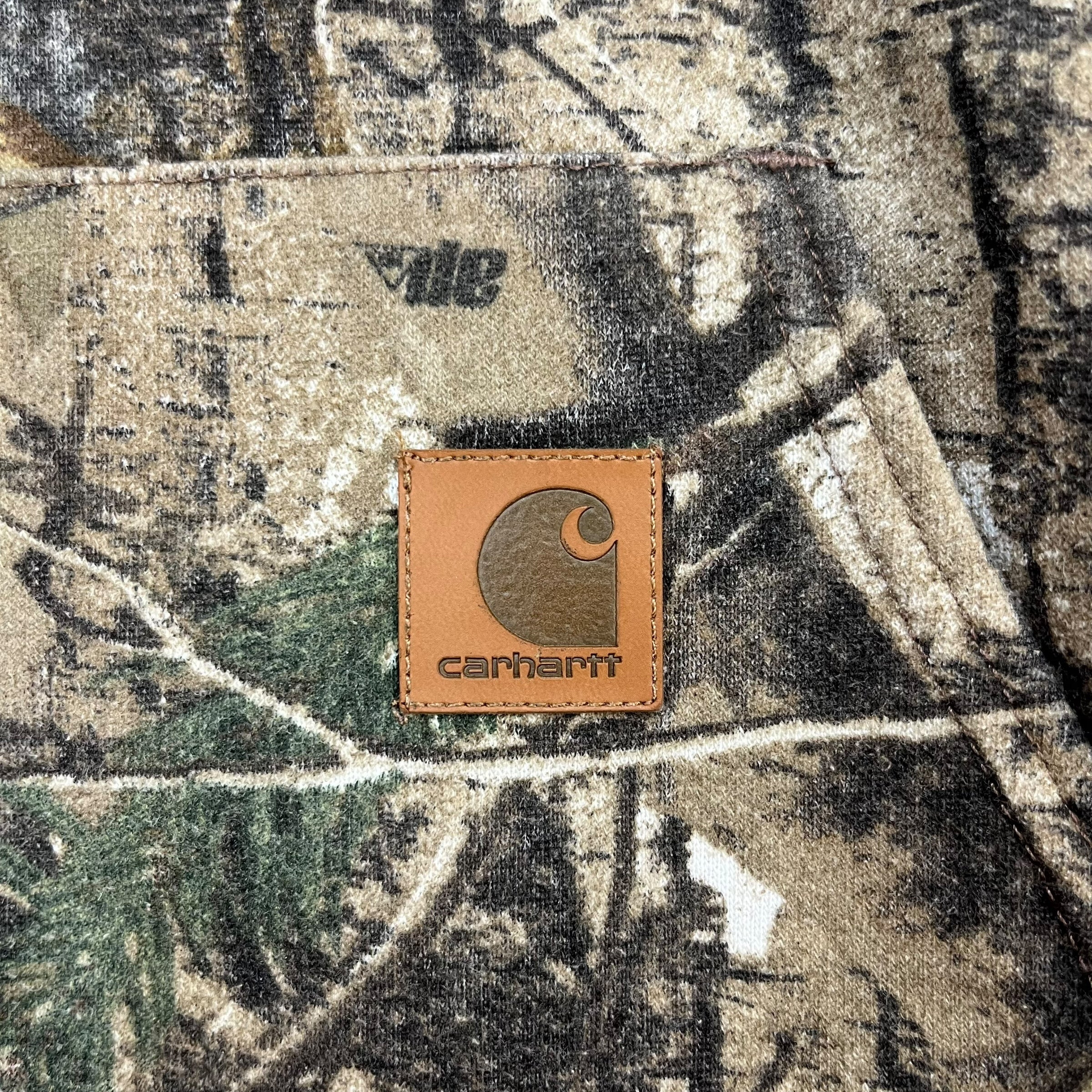 Vintage Carhartt Zip Up Hoodie Realtree Camo