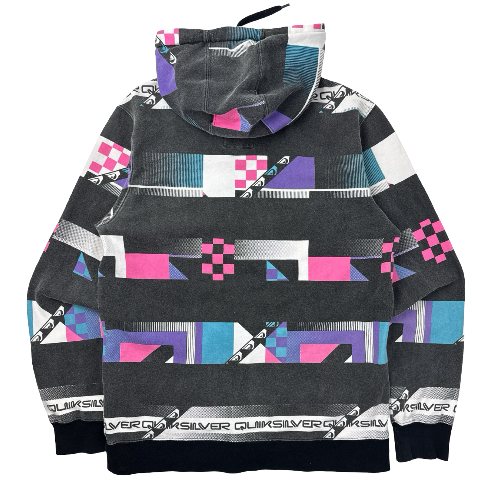 Vintage Y2K Quiksilver Surf Scene Zip Up Hoodie