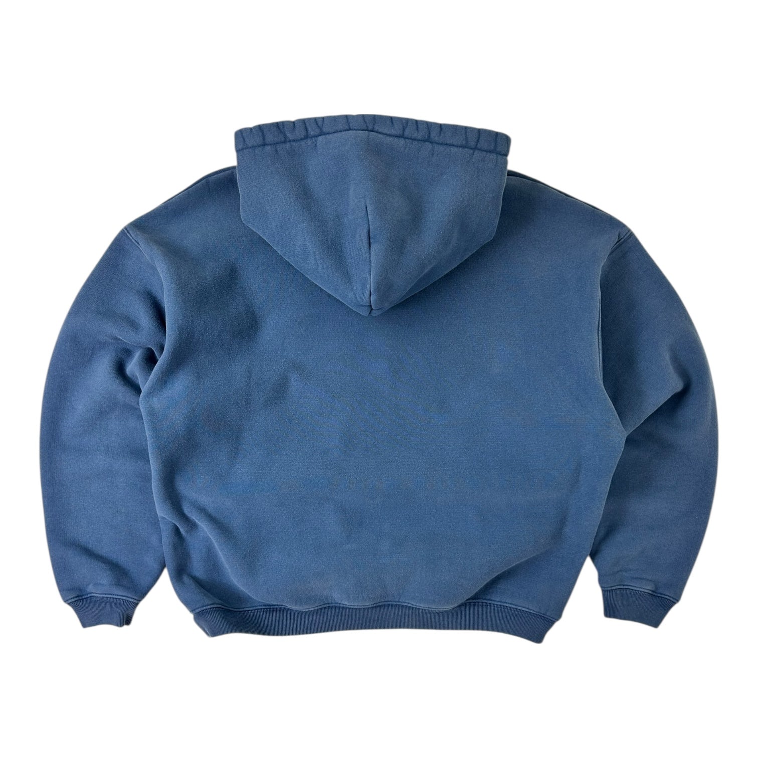 Stussy Satin Patch Oversized Hoodie Blue