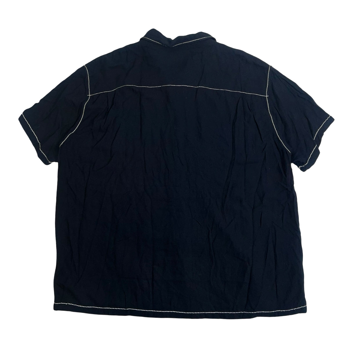 Stüssy Contrast Pick Stitched Button Up Black