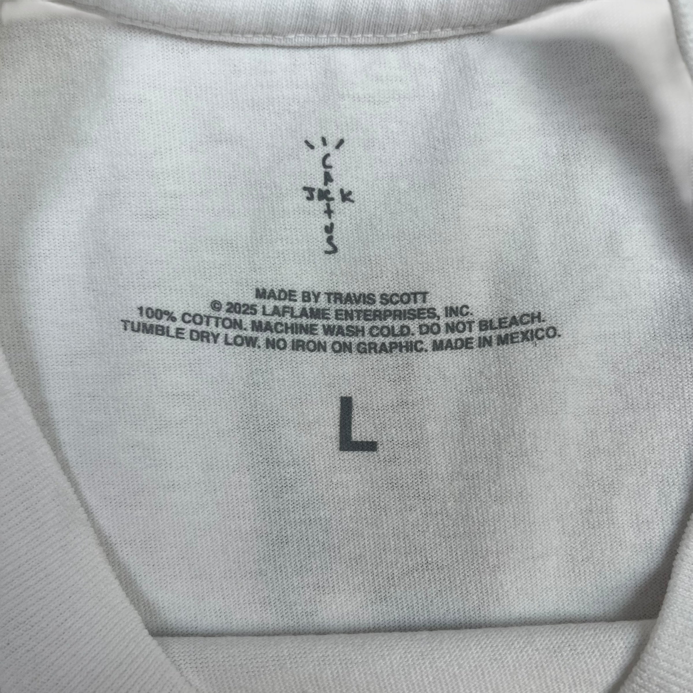 Travis Scott Jackboys 2 C2 Tee White