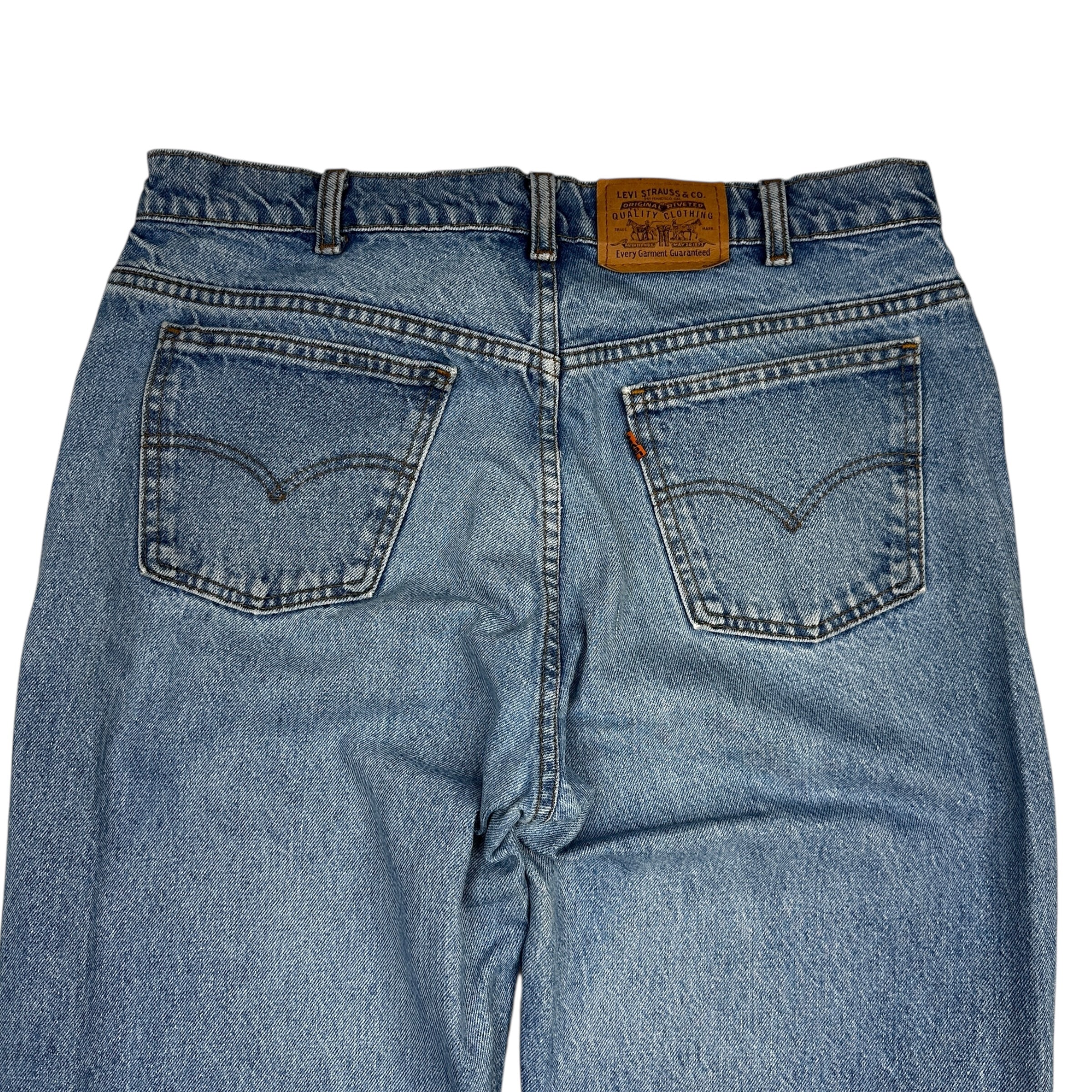 Vintage Levis Orange Tab 506 Light Wash Denim
