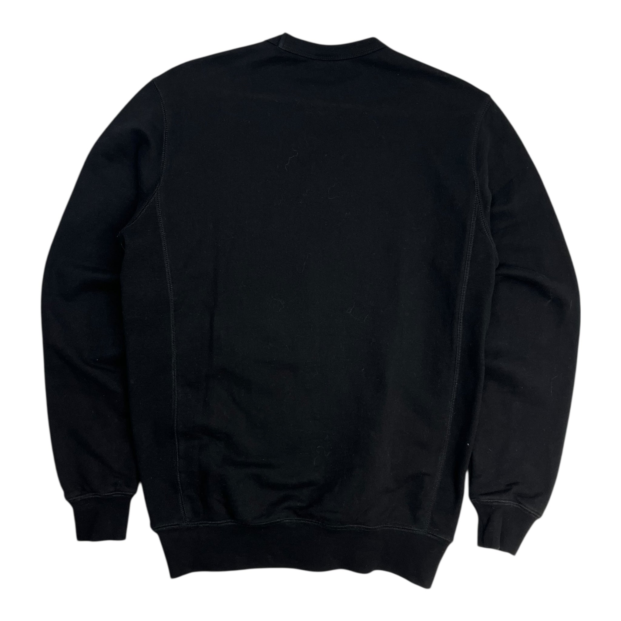 OVO Pocket Logo Cross Weave Crewneck Black