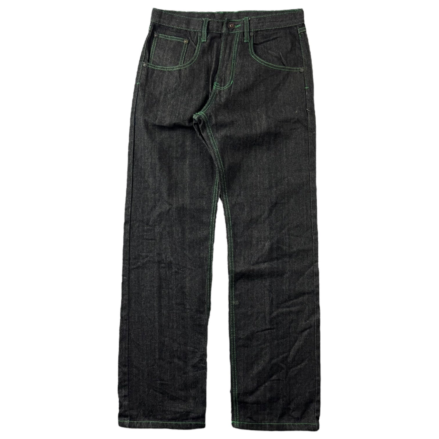 Vintage Pag Collection Raw Denim Pants Black