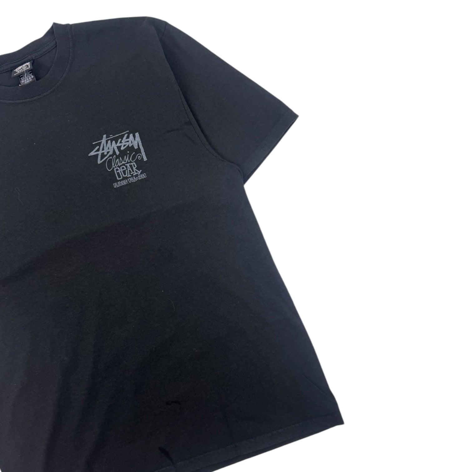 Stüssy Classic Gear Pigment Dyed T-Shirt Black
