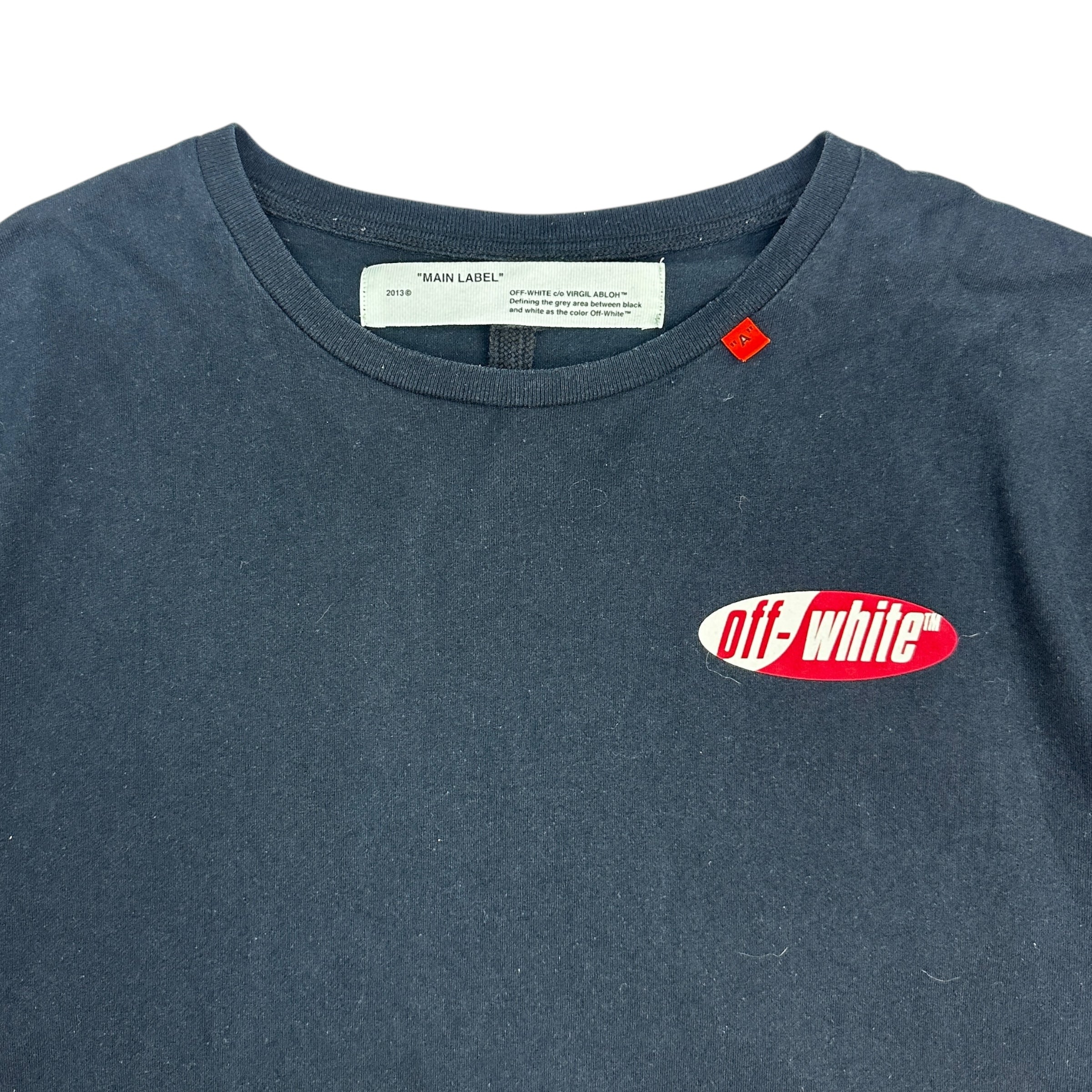 Off White Split Arrow Logo Tee Black