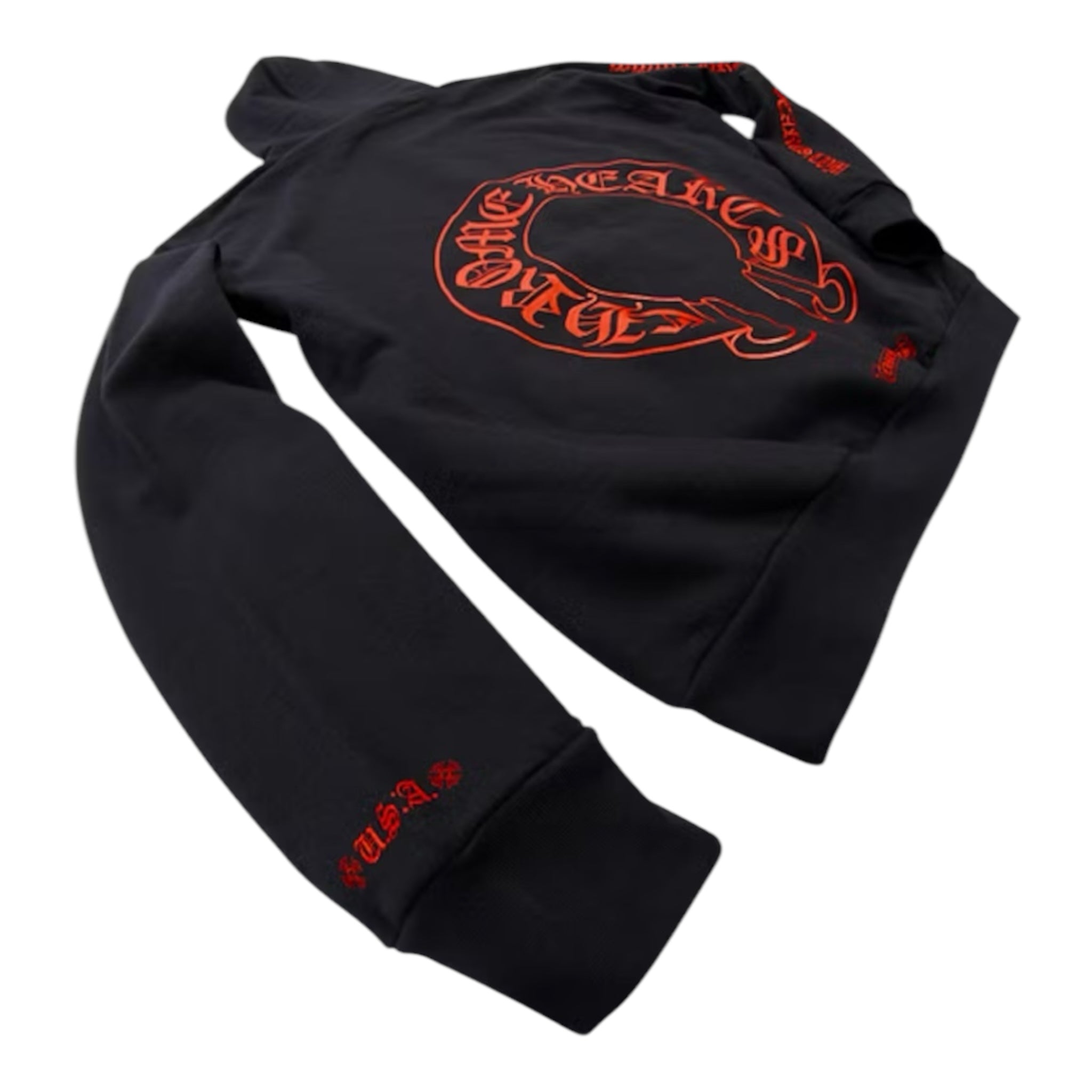 Chrome Hearts Web Exclusive Horse Shoe Hoodie Black/Red