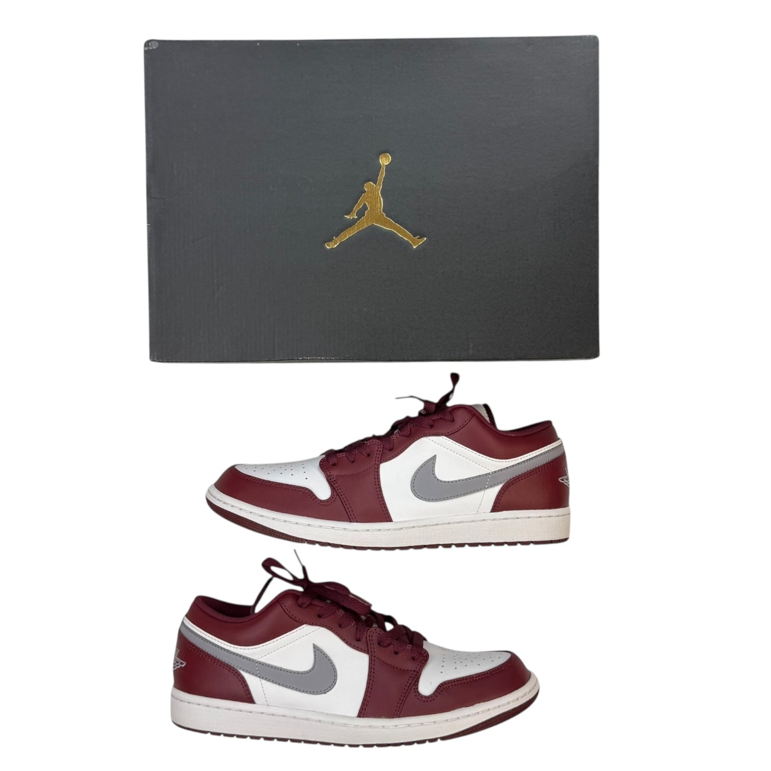 Jordan 1 Low White Bordeaux (Used)