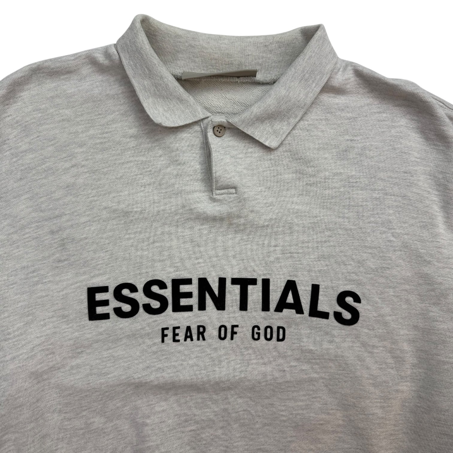 Fear Of God Essentials L/S Polo Grey