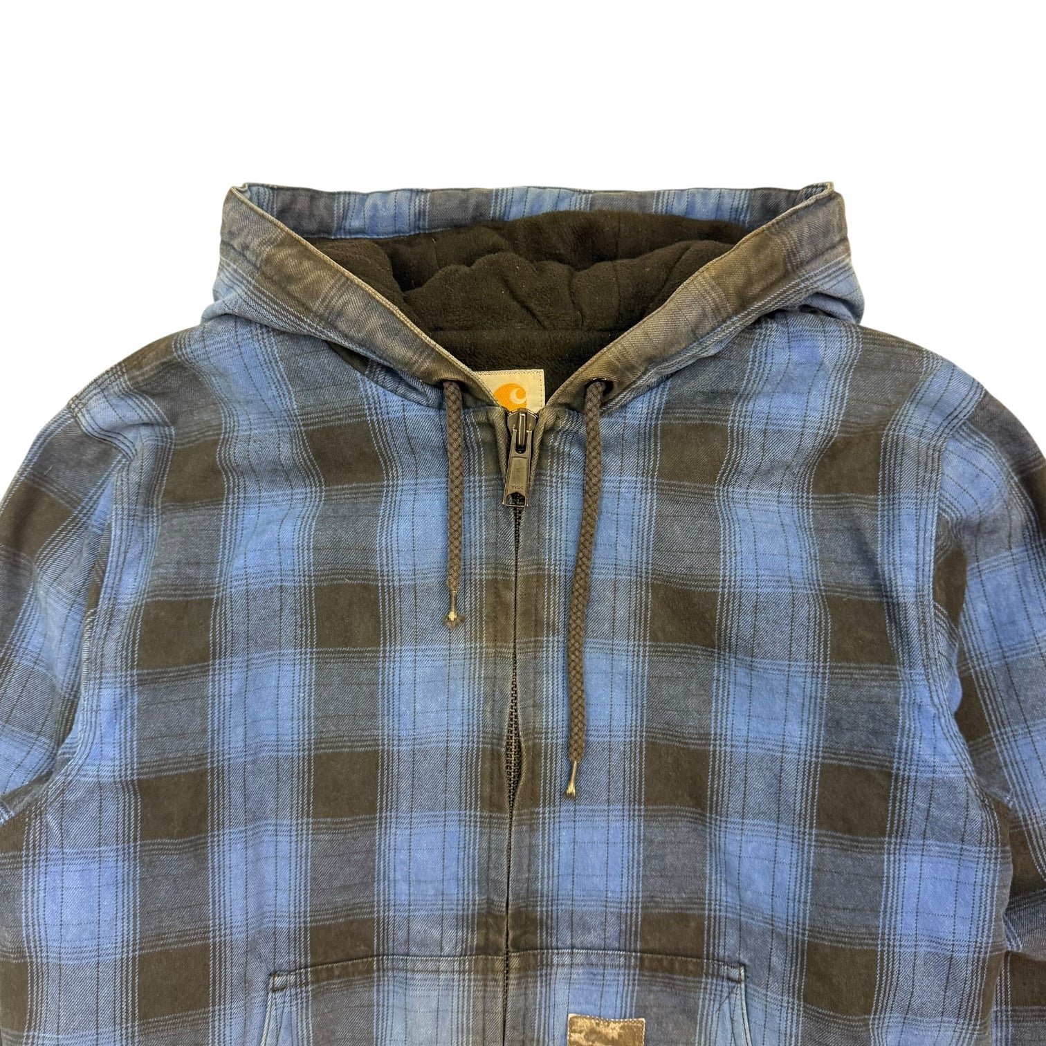 Vintage Carhartt Active Jacket Plaid Blue