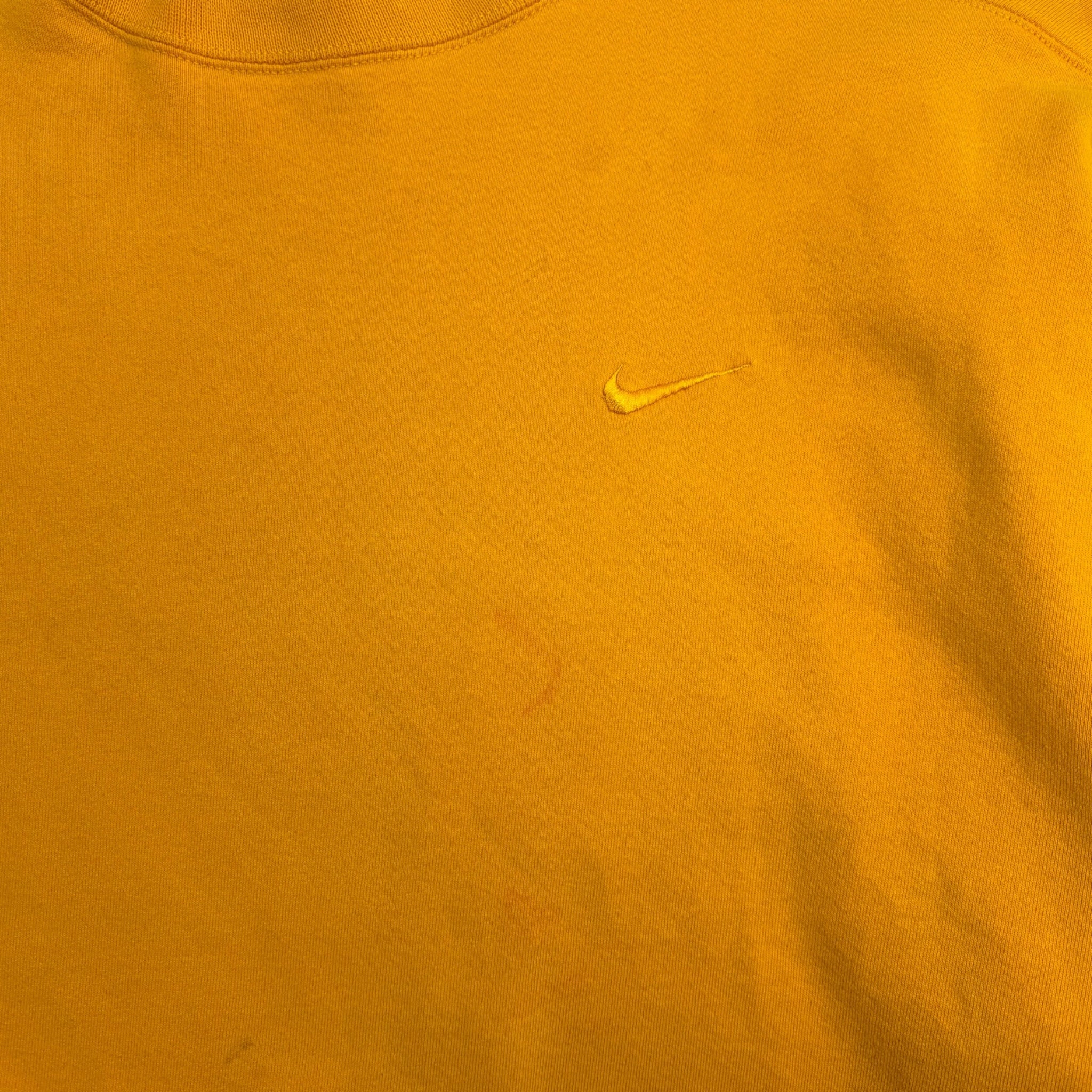 Vintage Nike Tonal Pocket Swoosh Crewneck Yellow