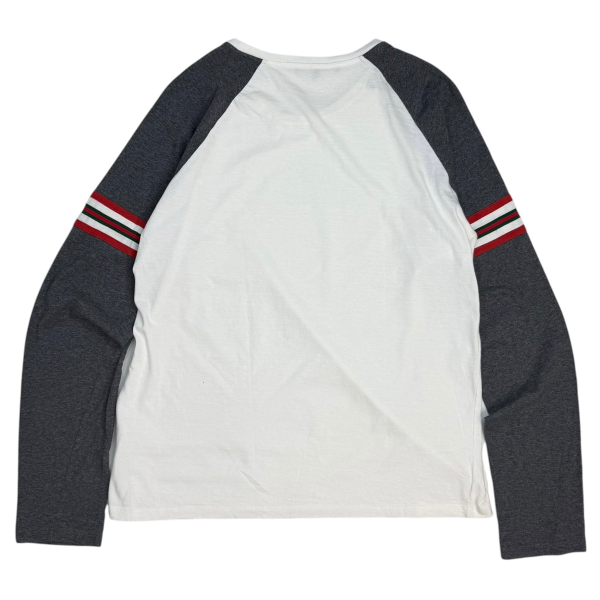 Gucci Raglan Stripe Sleeve Longsleeve White/Grey