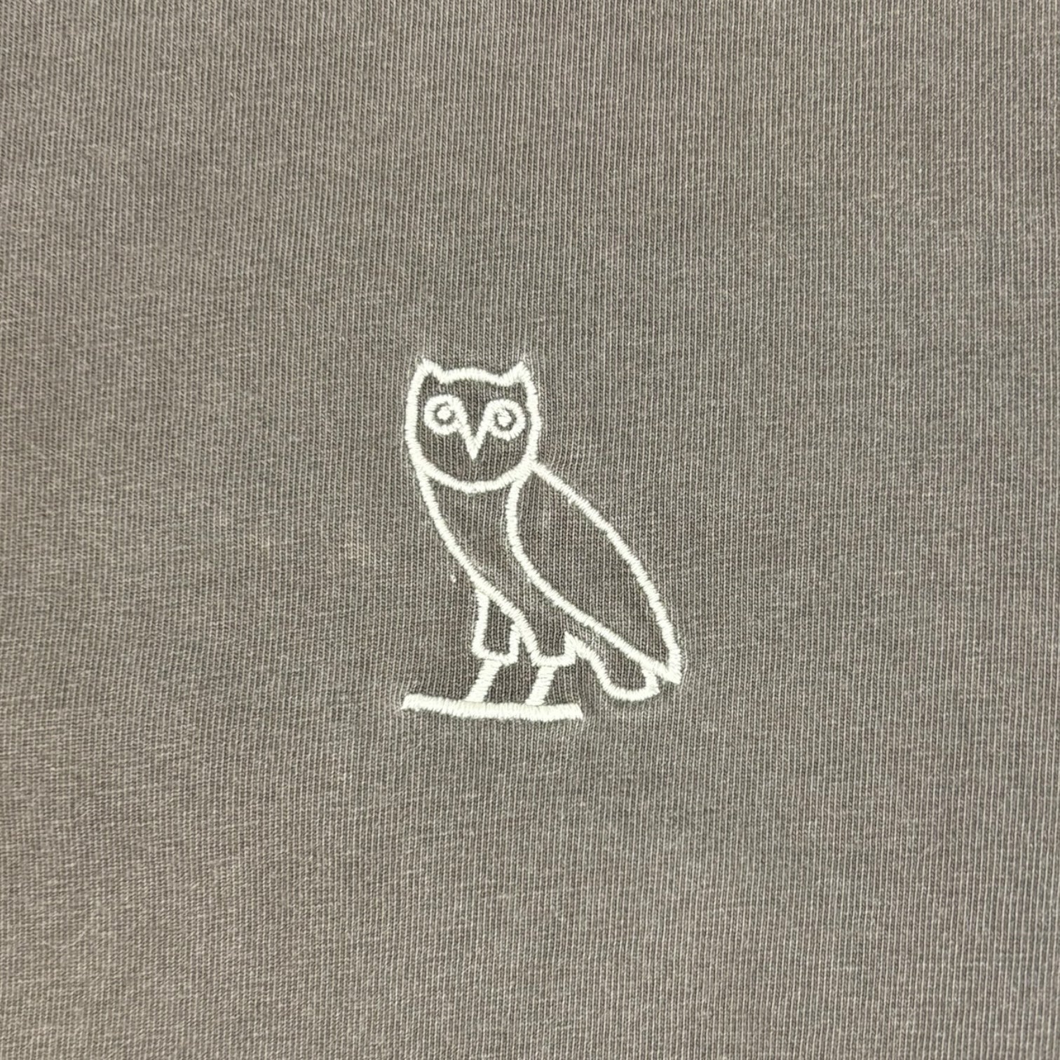 OVO Garment Dyed Long Sleeve T-Shirt Brown